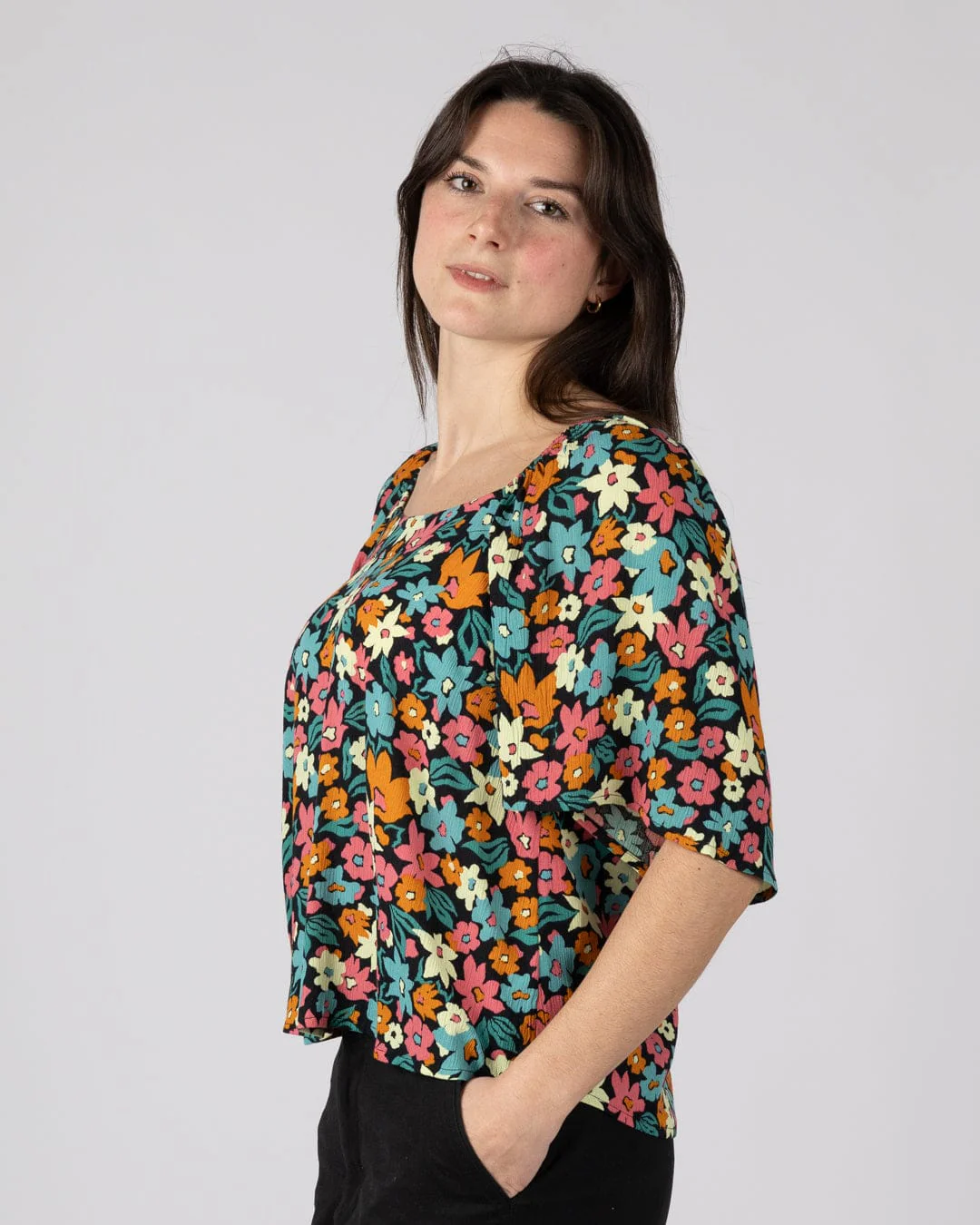 Holidaze Womens Blouse in Multi - Image 7