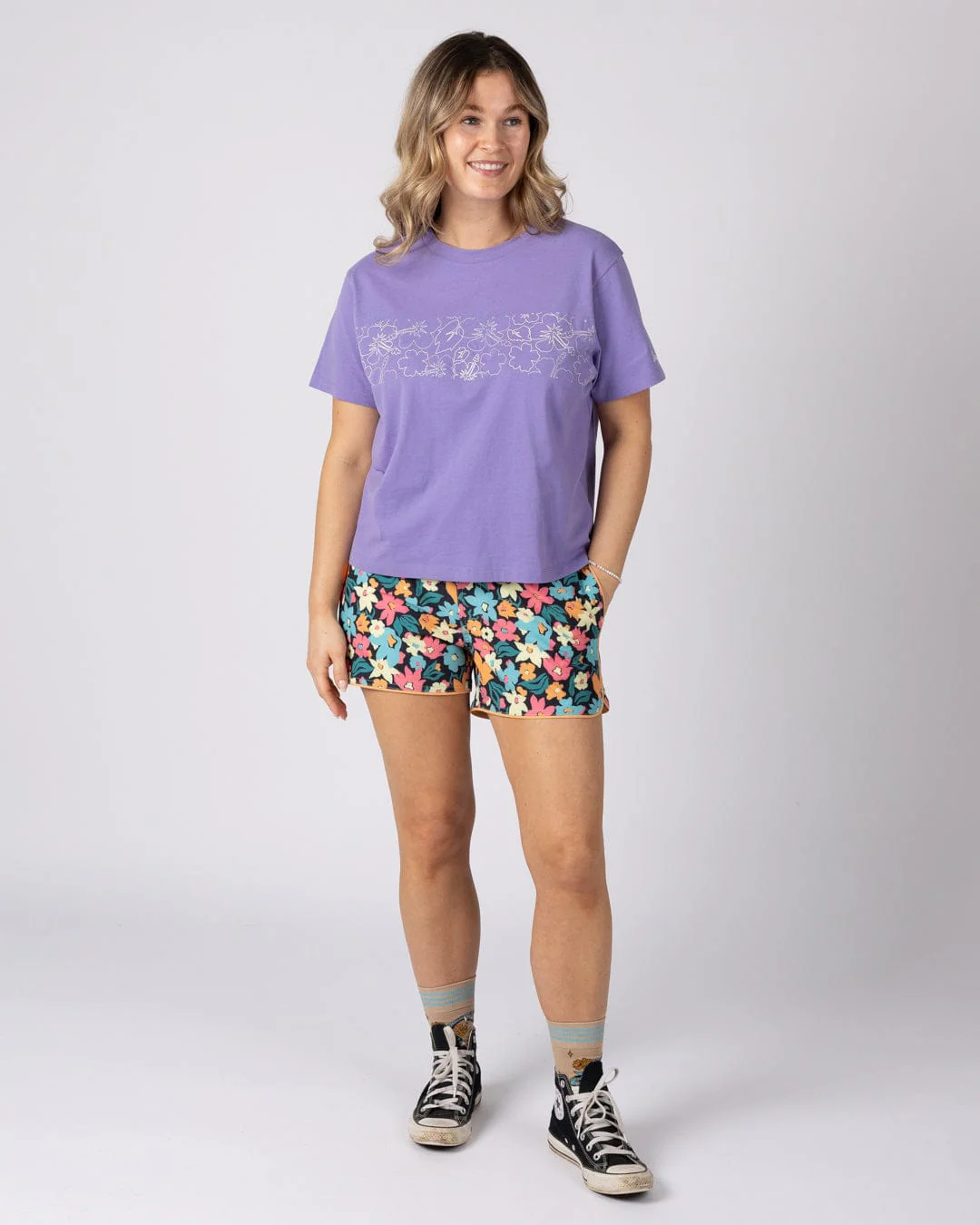 Holidaze Womens Boardshort in Dark Grey - Image 4