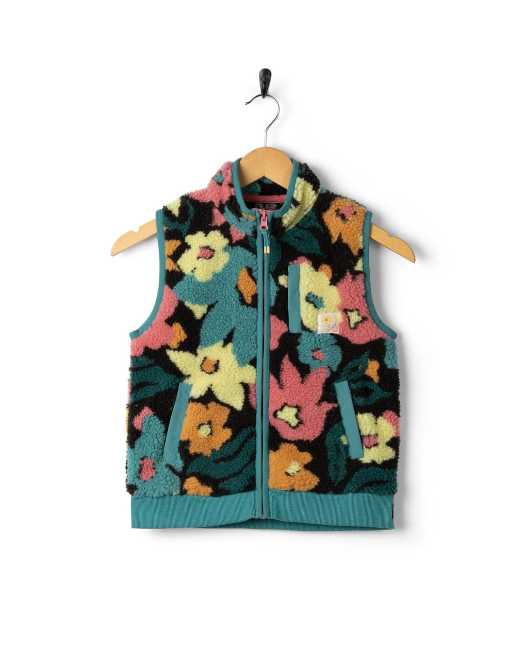 Holidaze Kids Fleece Gilet in Multi