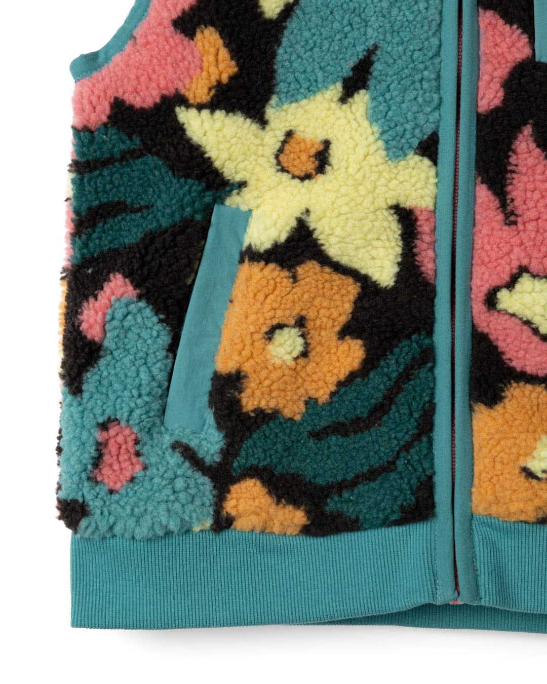 Holidaze Kids Fleece Gilet in Multi - Image 3