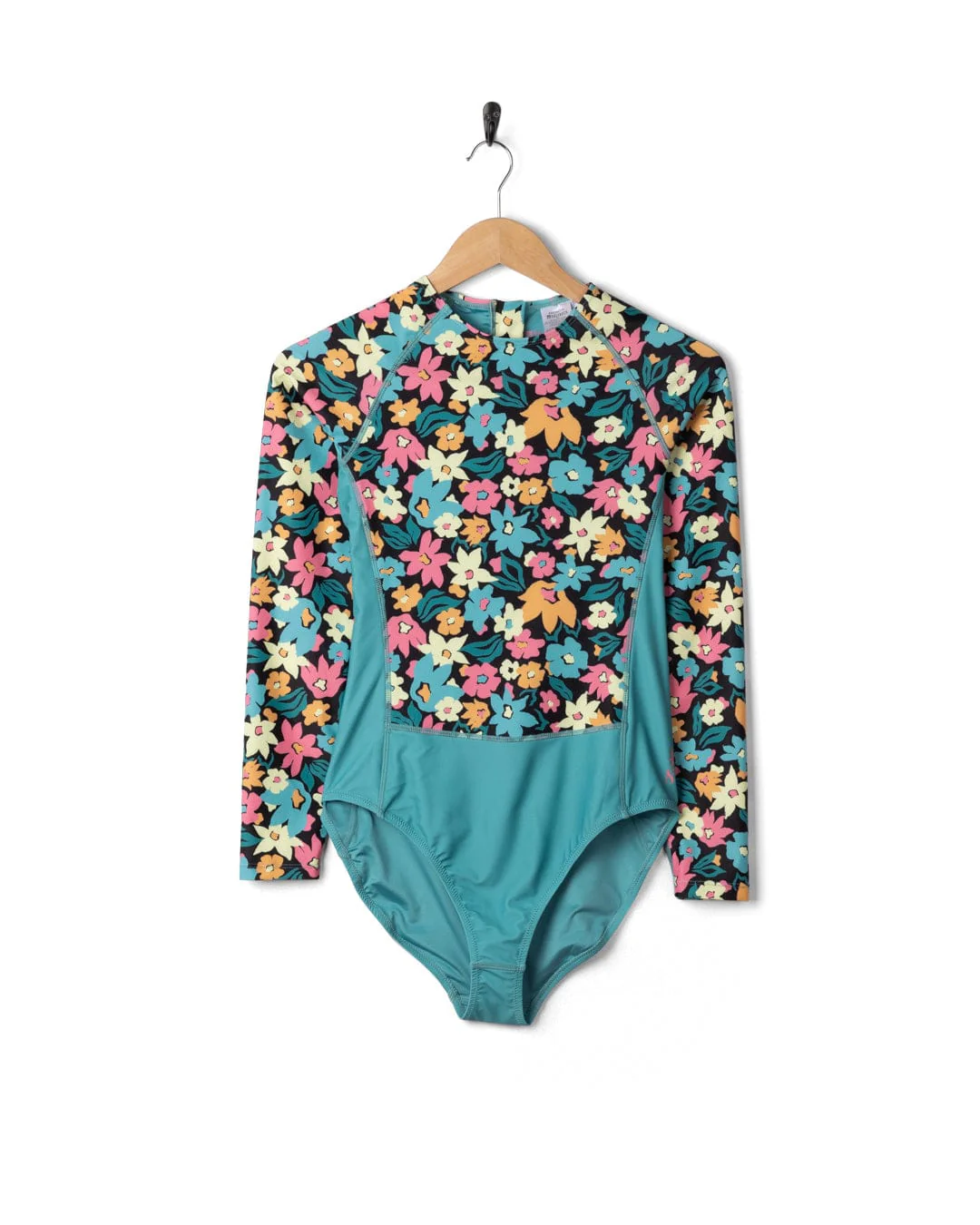Holidaze  Womens Long Sleeve Swimsuit in Blue - Image 11