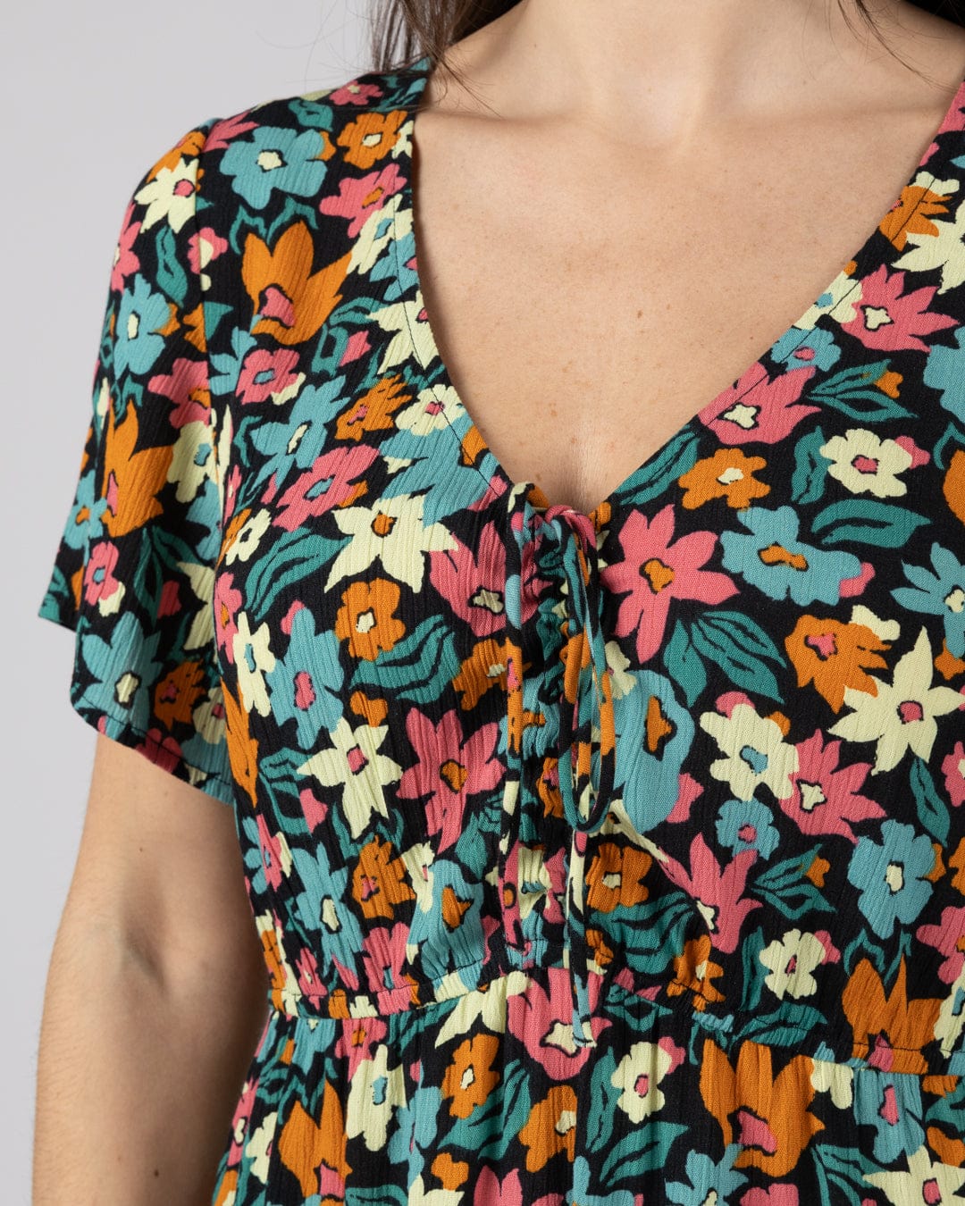 Holidaze Womens Mini Dress in Multi - Image 3
