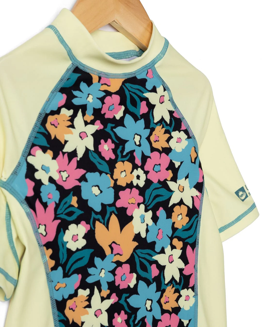 Holidaze Kids Short Sleeve Rashvest in Light Yellow - Image 5