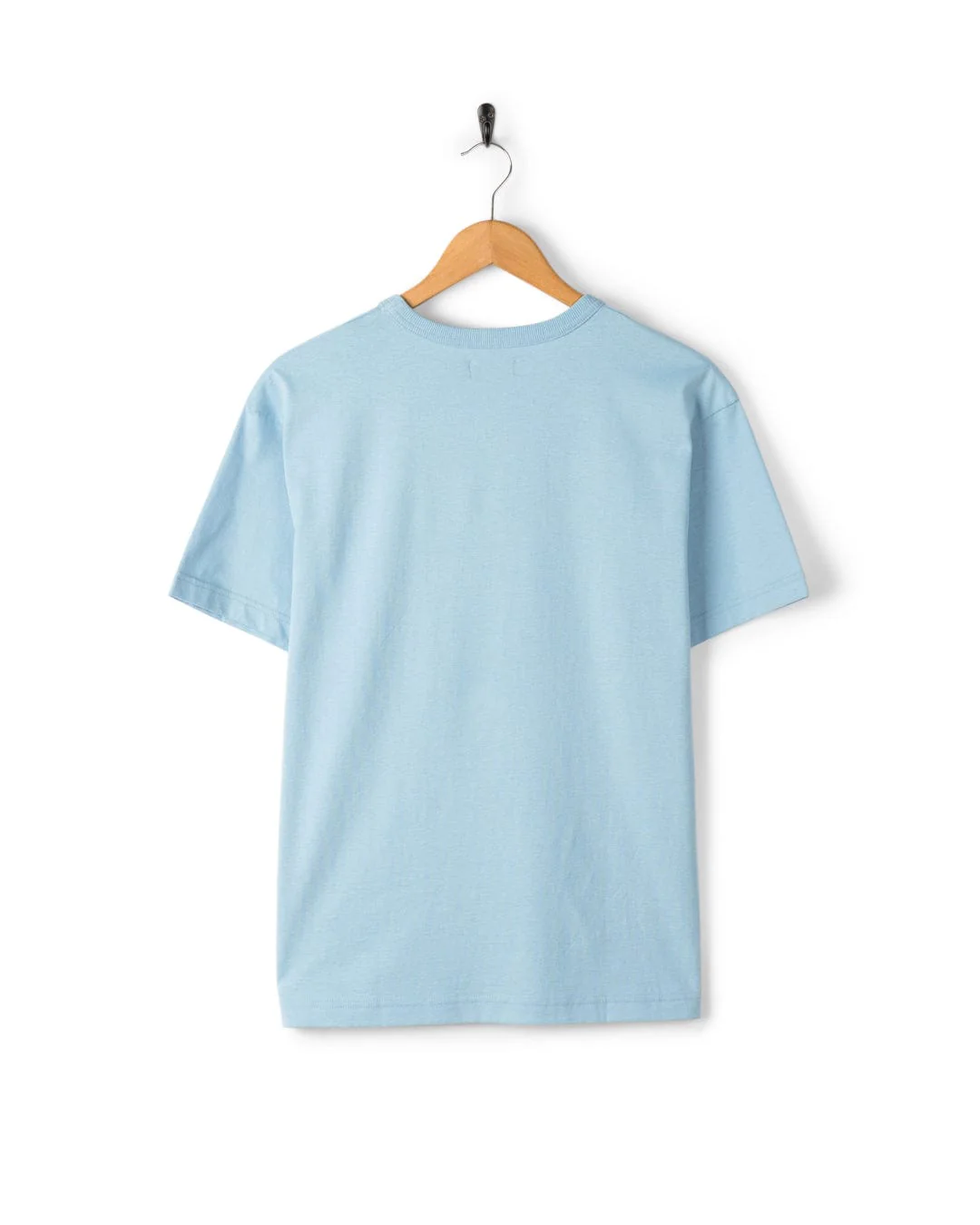 Horizon Womens Oversized Short Sleeve T-Shirt in Light Blue - Image 4