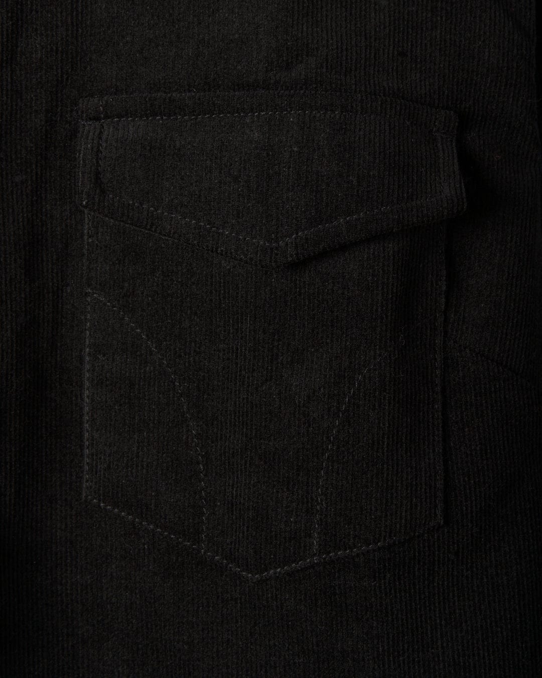 Iris Womens Cord Shirt Dress in Black - Image 9