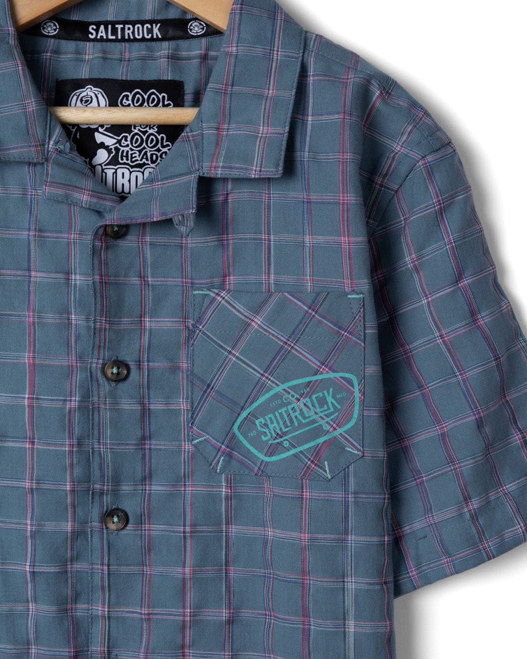 Isaad Kids Short Sleeve Shirt in Blue - Image 2