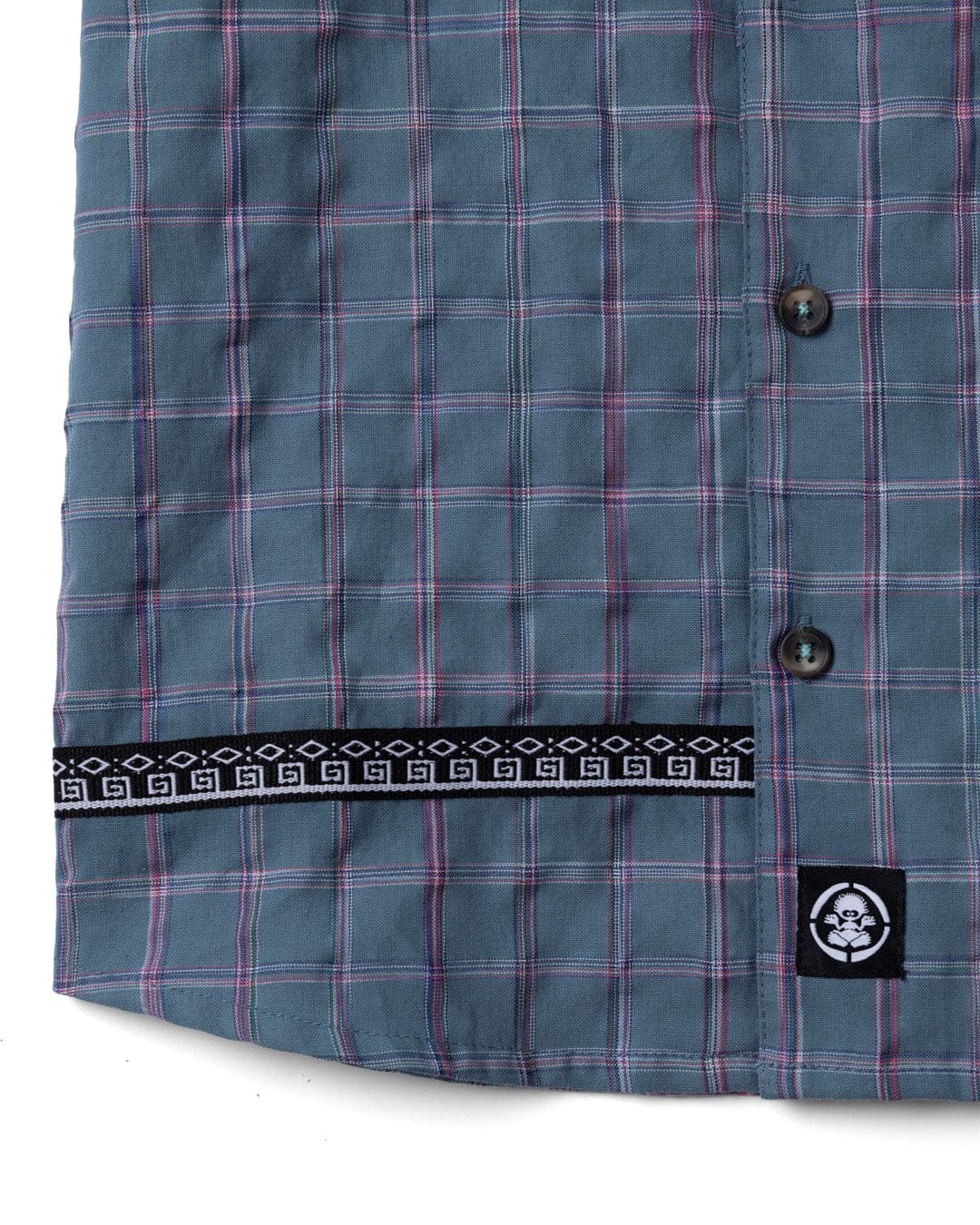 Isaad Kids Short Sleeve Shirt in Blue - Image 3