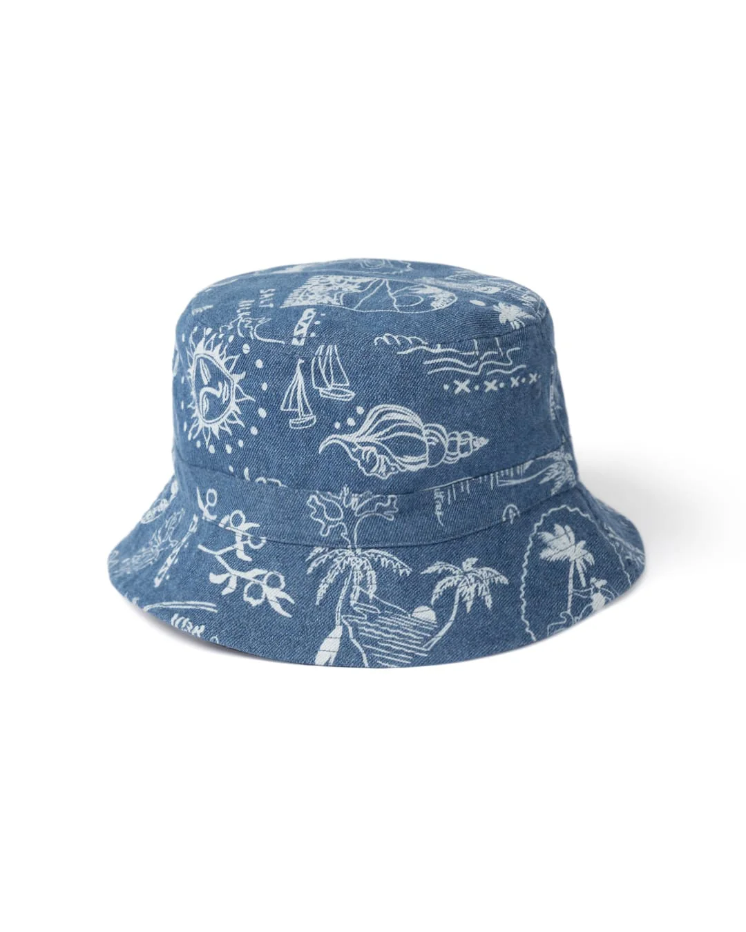 Island Life Bucket Hat in Blue - Image 2