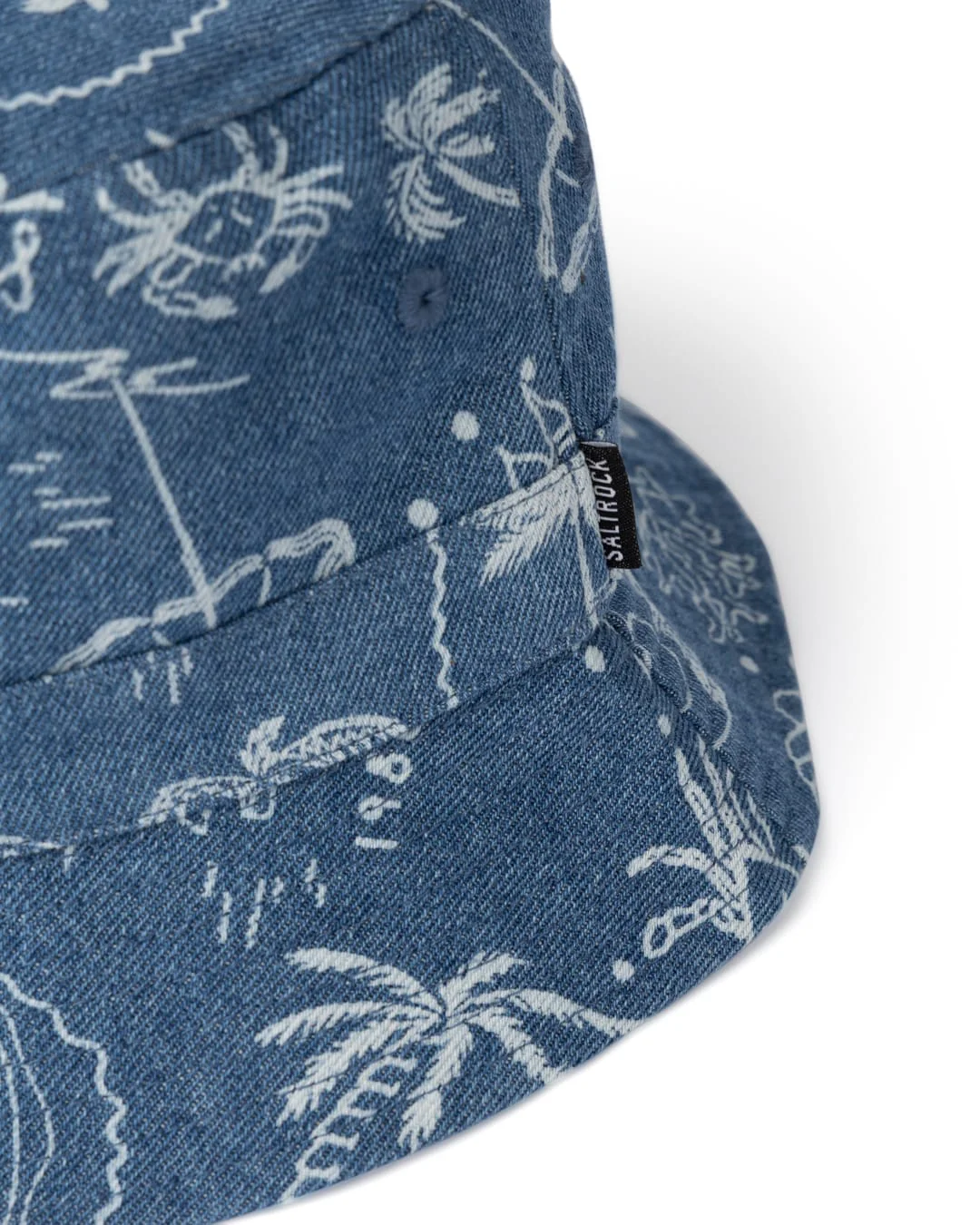 Island Life Bucket Hat in Blue - Image 3