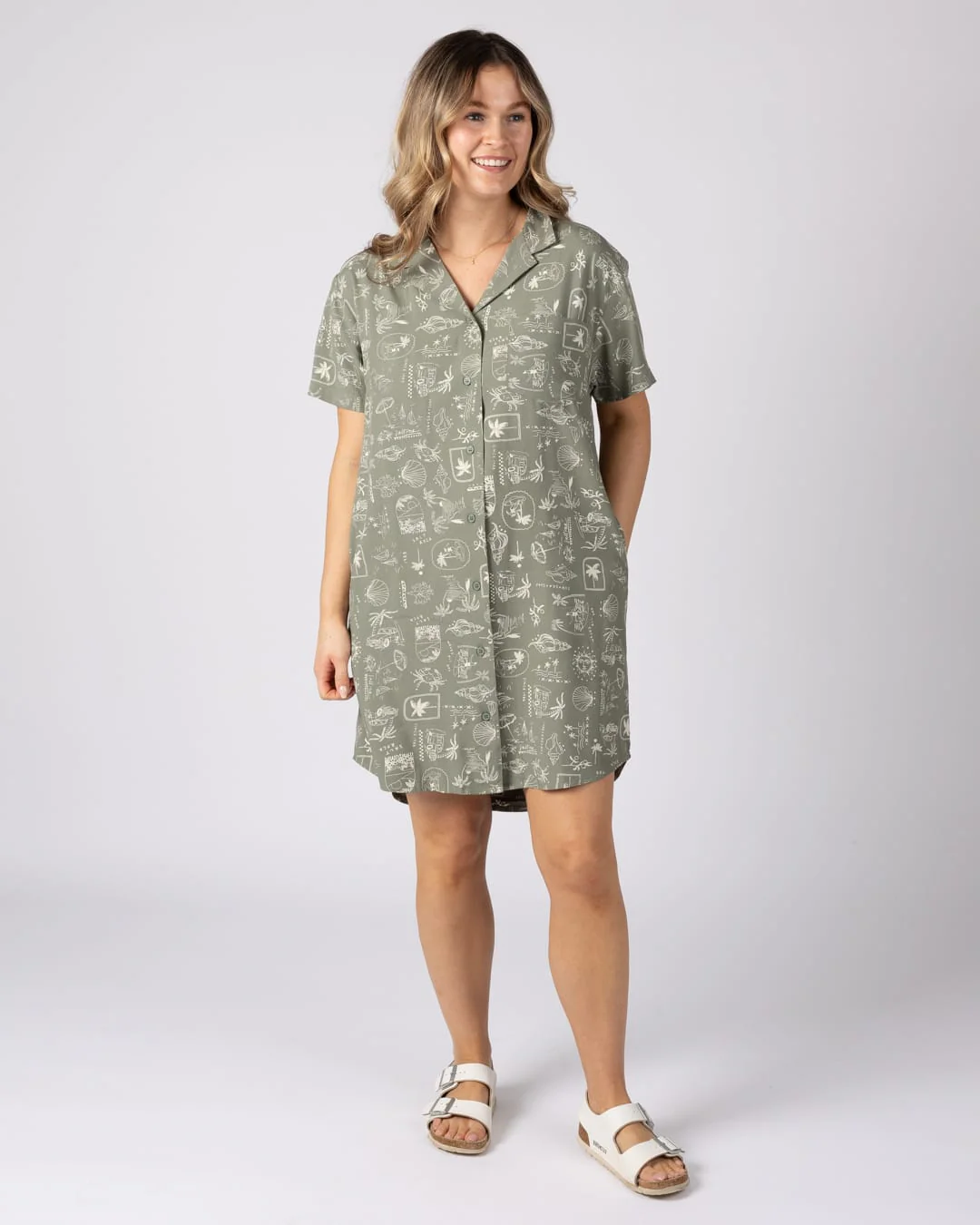 Island Life Womens Dress Light Green - Image 12