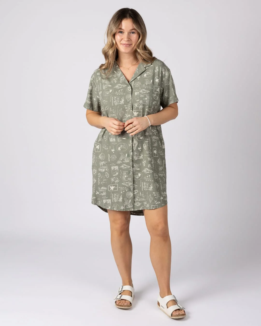 Island Life Womens Dress Light Green - Image 3