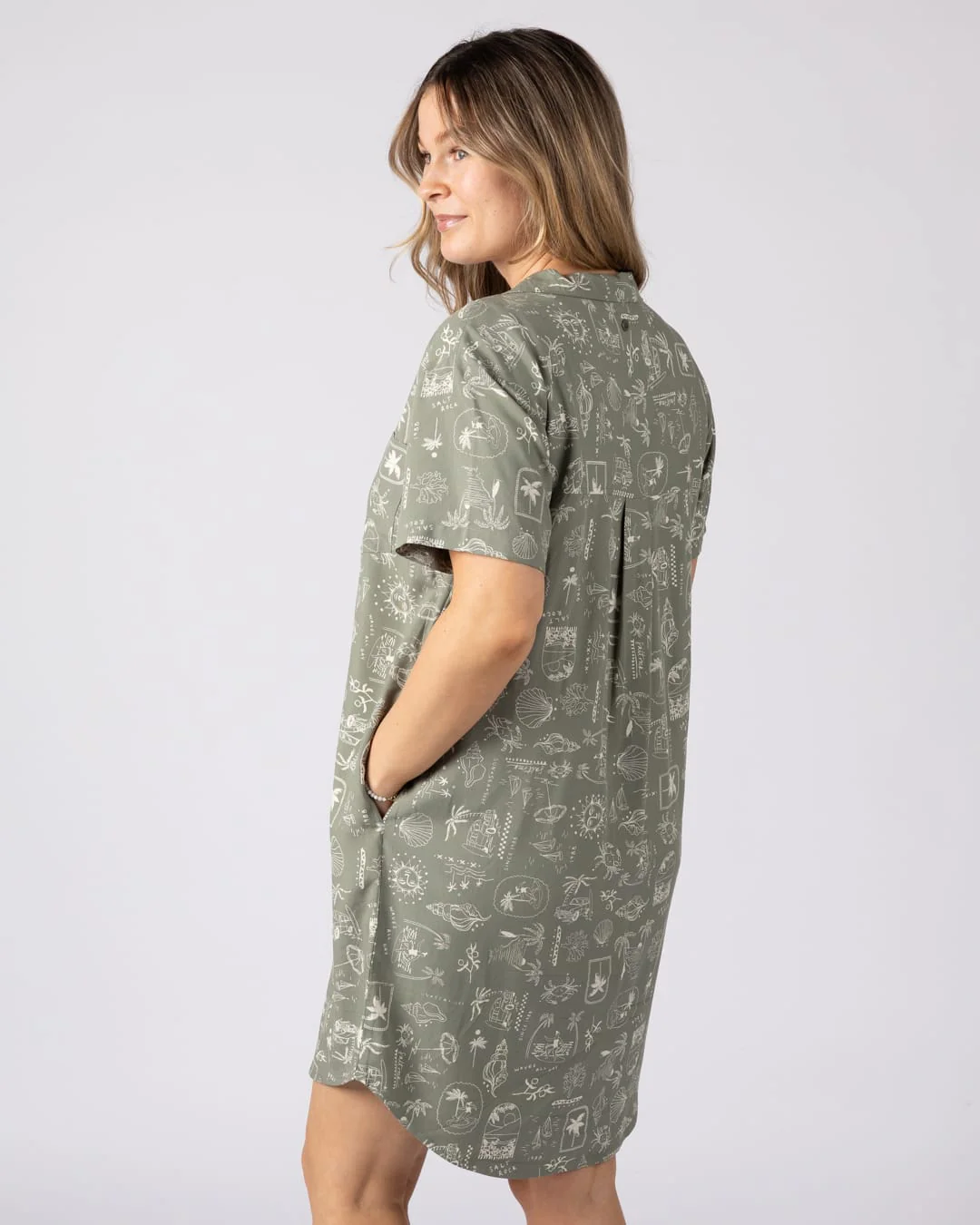 Island Life Womens Dress Light Green - Image 7