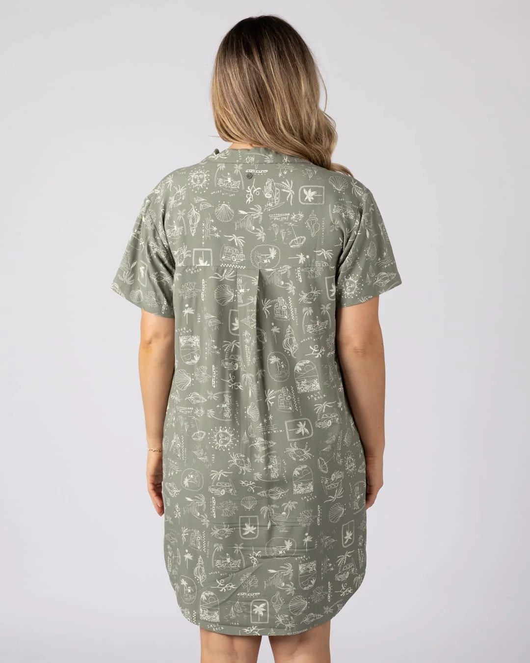 Island Life Womens Dress Light Green - Image 9