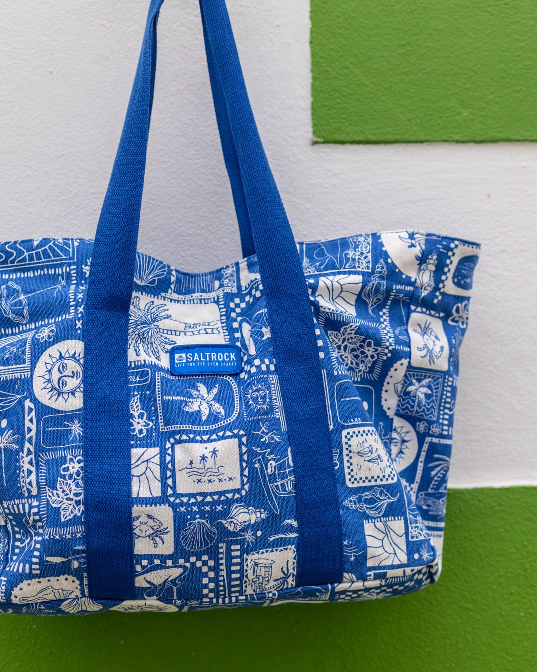 Island Tiles Bag in Bright Blue - Image 2