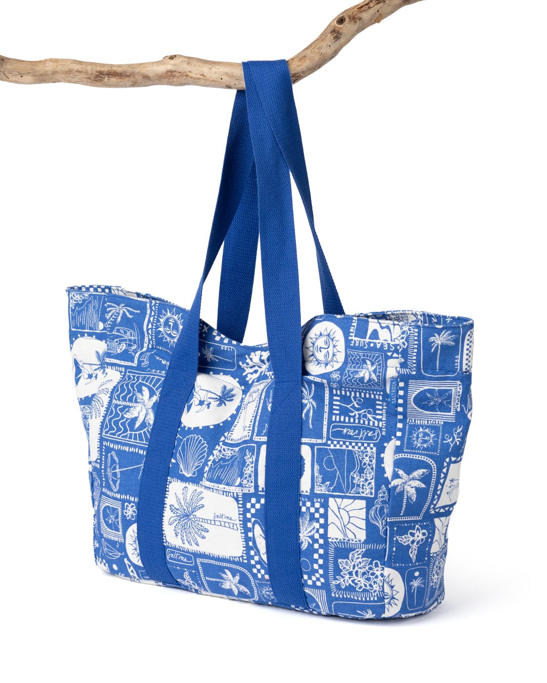 Island Tiles Bag in Bright Blue - Image 5