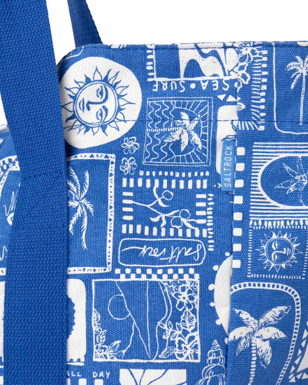 Island Tiles Bag in Bright Blue - Image 6