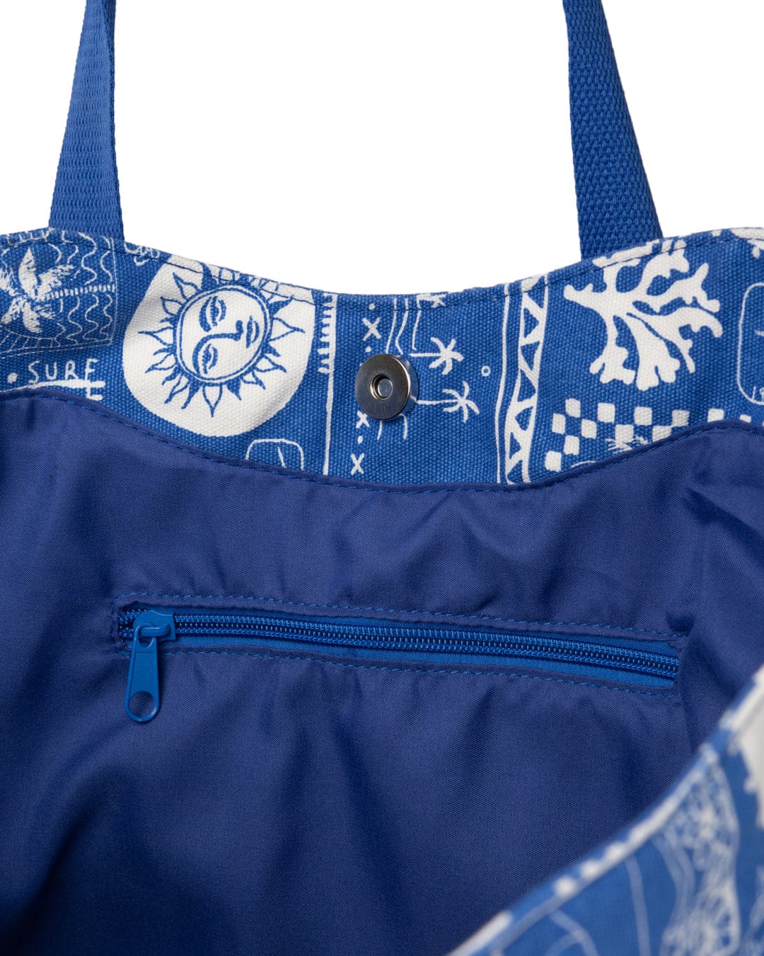 Island Tiles Bag in Bright Blue - Image 7
