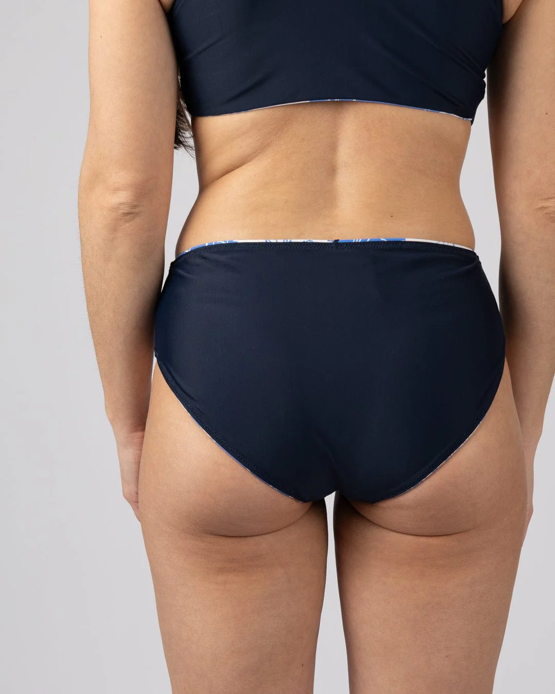 Island Tiles Womens Reversible Bikini Bottoms in Bright Blue - Image 17