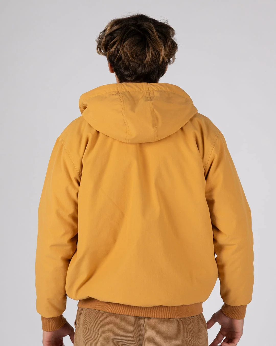 Jace Mens Casual Bomber Jacket in Yellow - Image 11