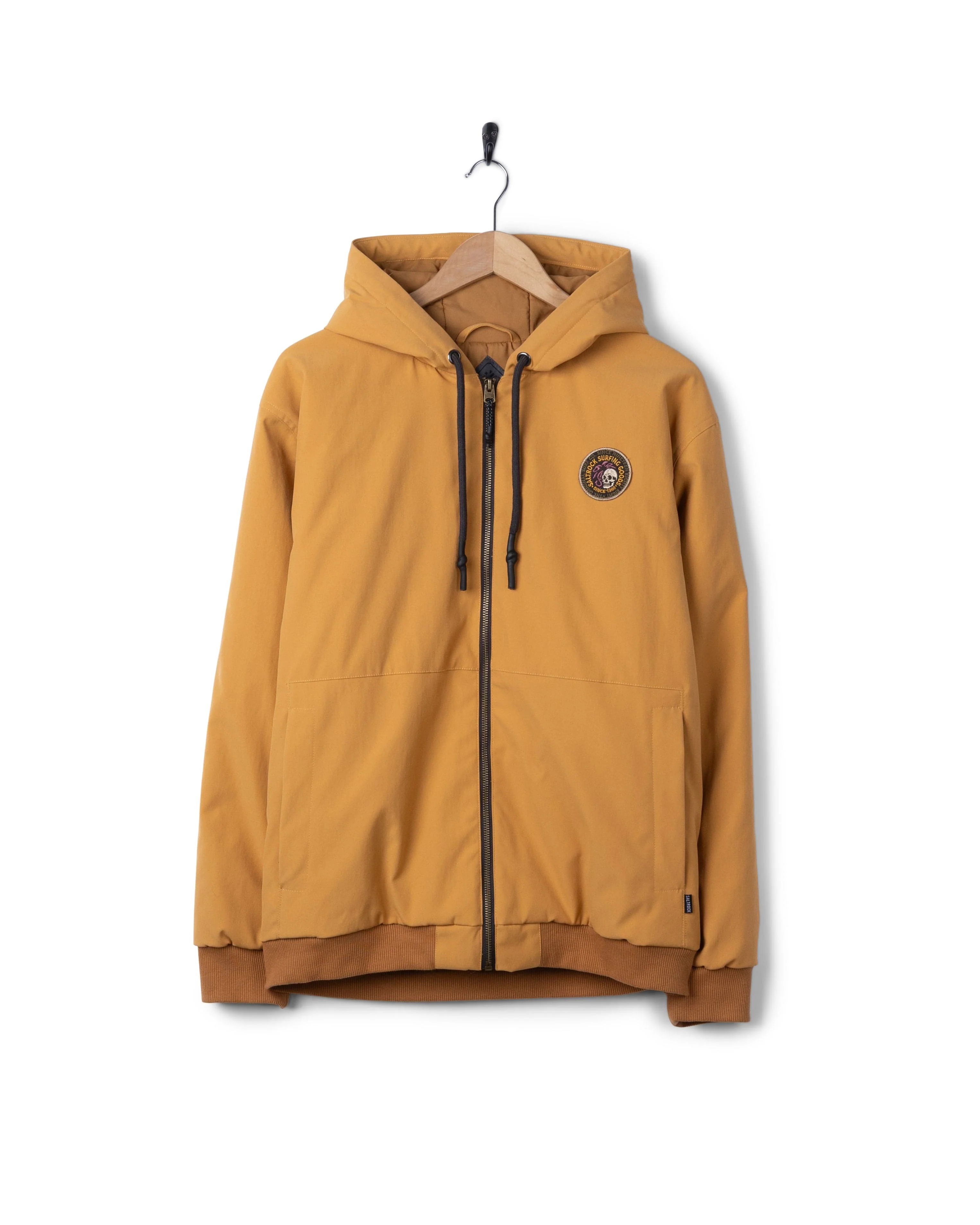 Jace Mens Casual Bomber Jacket in Yellow - Image 6