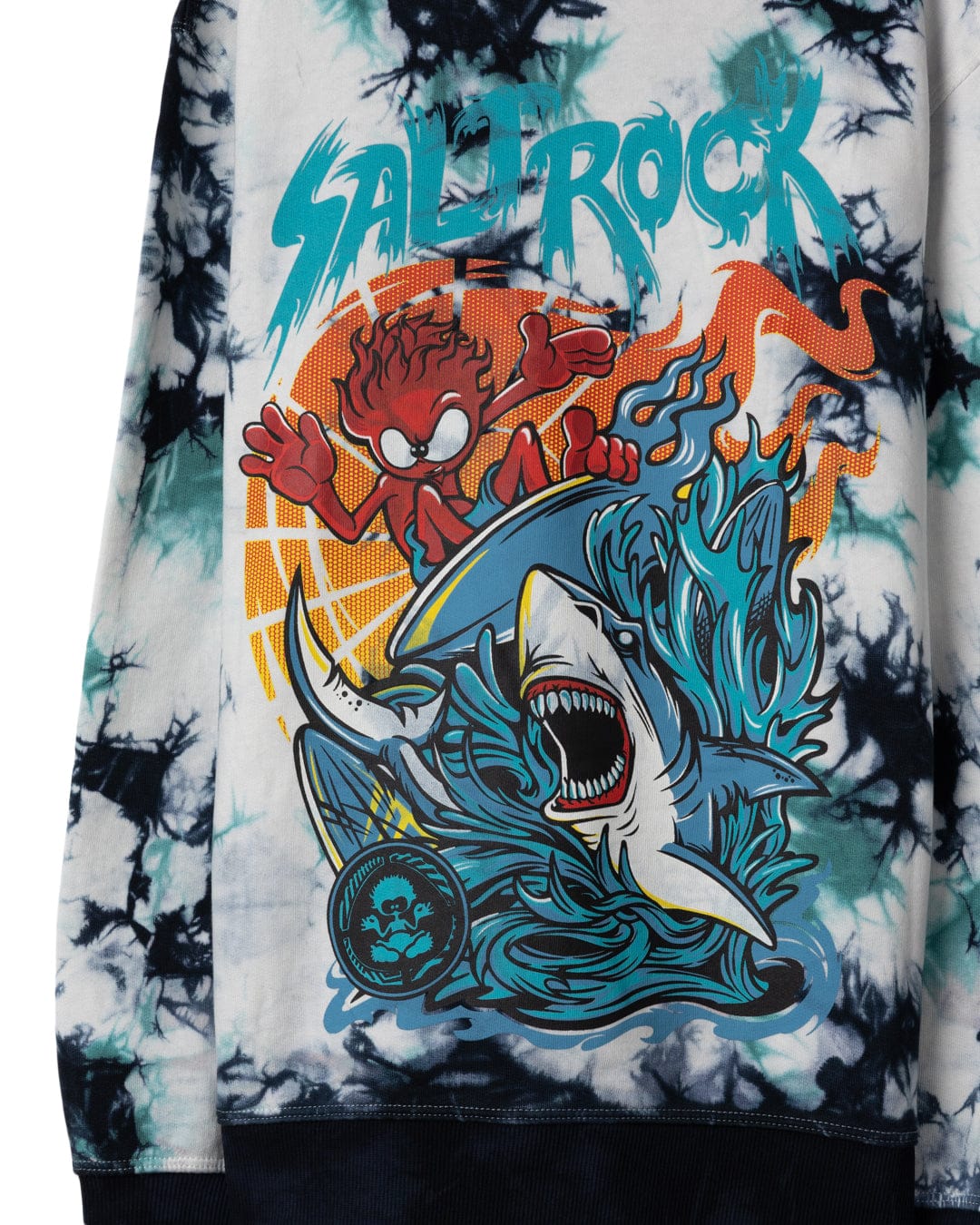 Jaws Kids Pop Hoodie in Bright Blue - Image 3