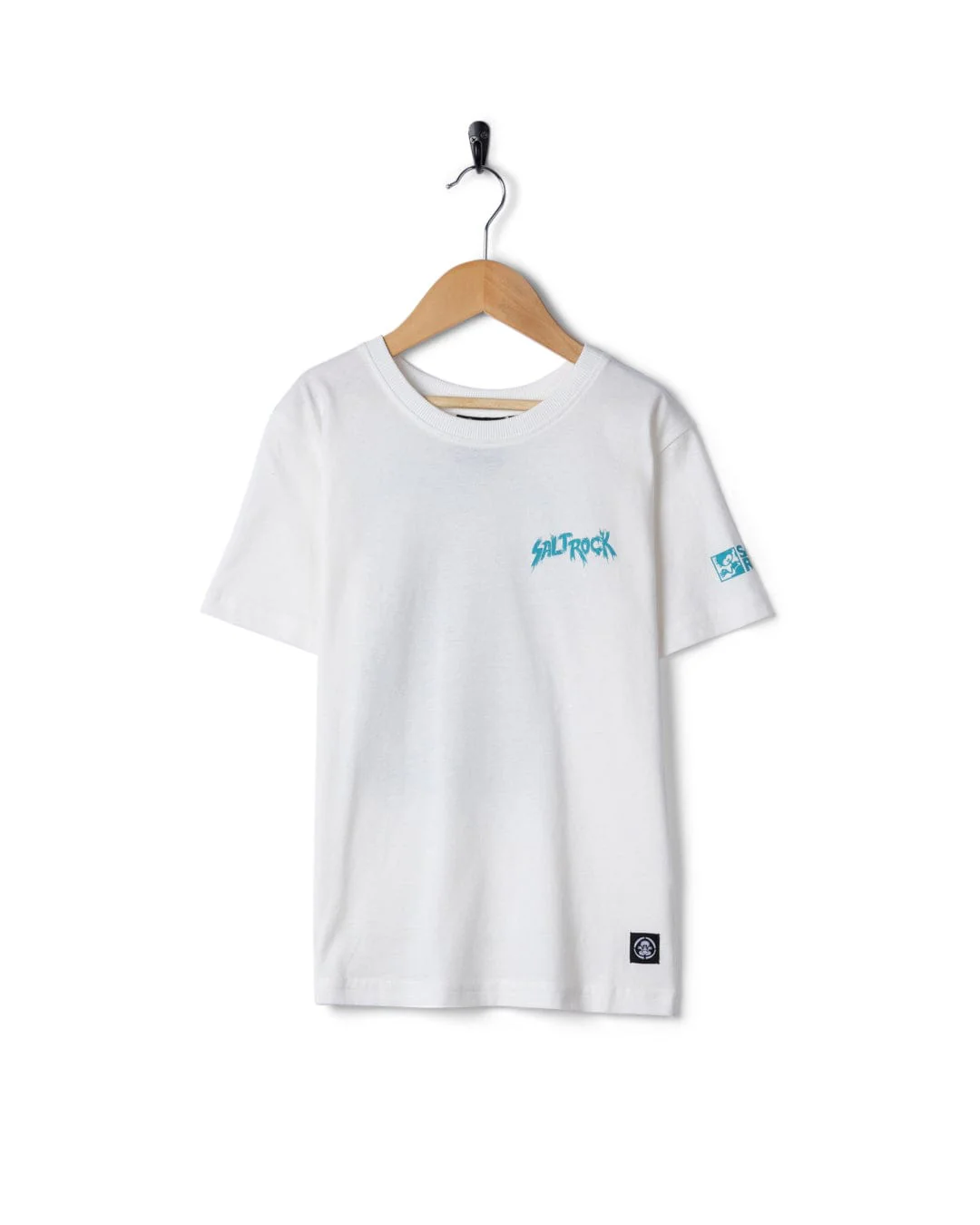 Jaws Kids Short Sleeve T-Shirt in Cream - Image 6