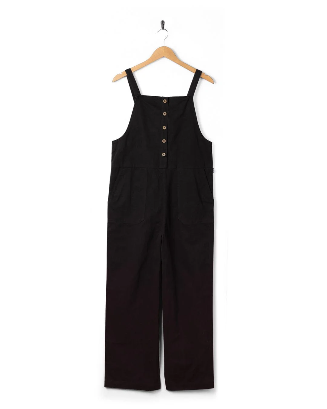 Jenna Womens Dungarees in Black - Image 3