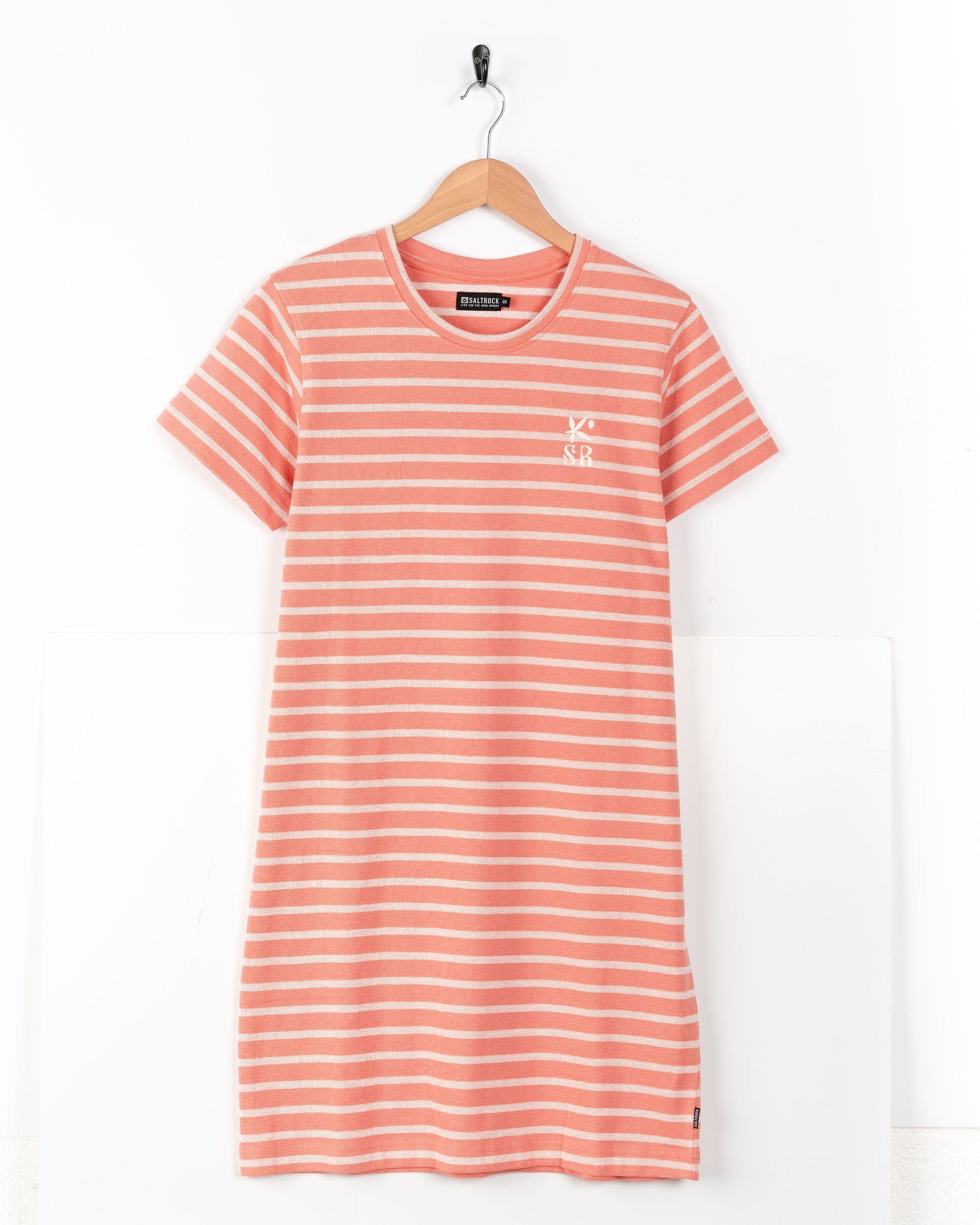Jesa Womens T-Shirt Dress in Coral - Image 4