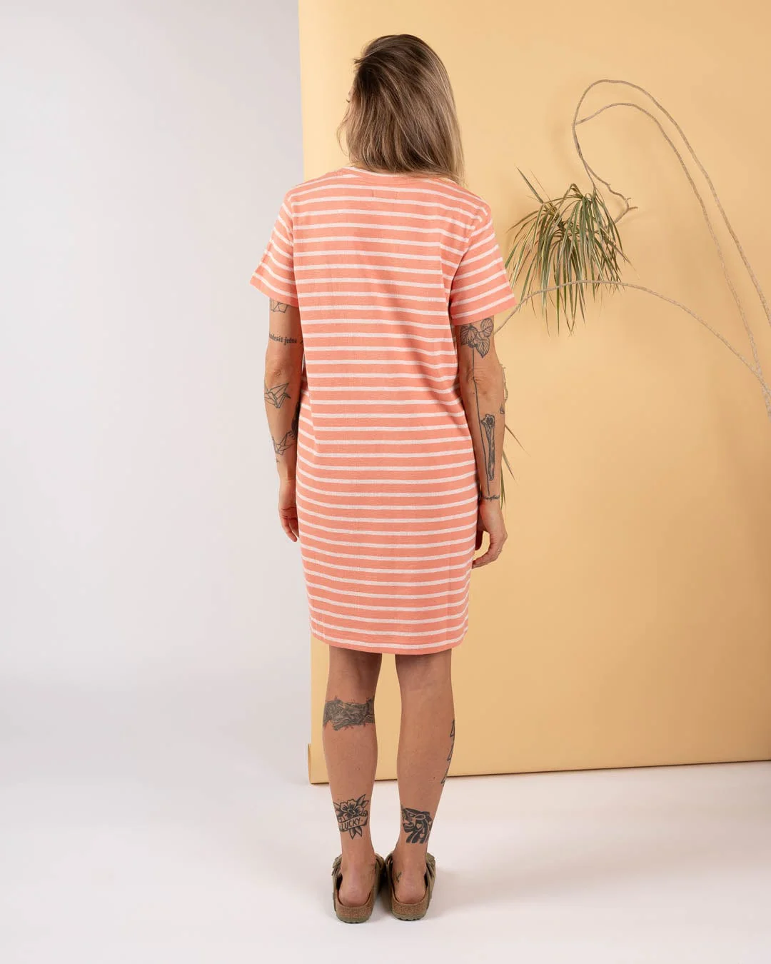 Jesa Womens T-Shirt Dress in Coral - Image 7