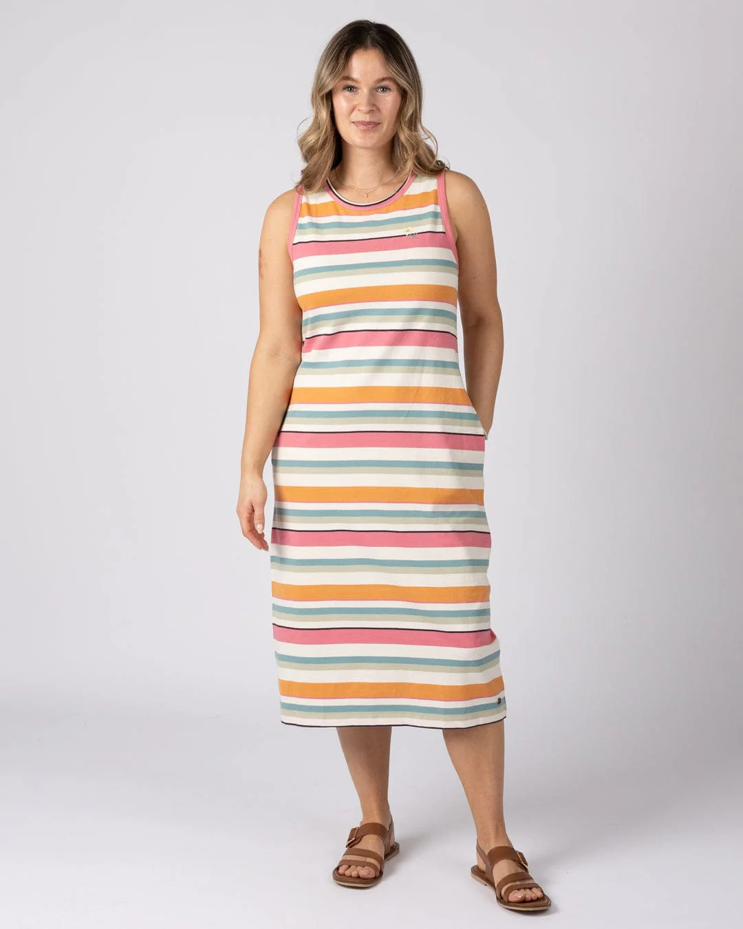 Junet Womens Midi Dress in Multi - Image 3