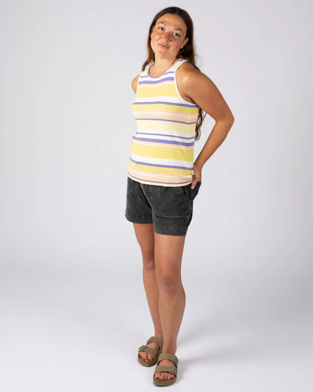 Kytto Rib Vest Women in Yellow - Image 3