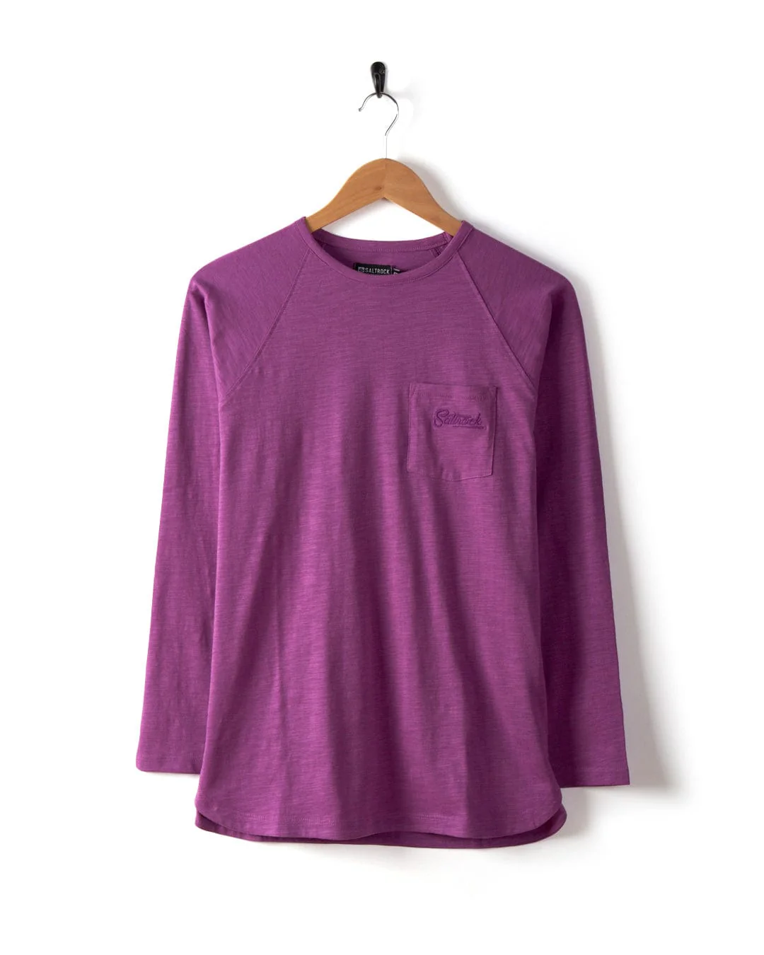Lana Womens Longline T-Shirt in Purple - Image 2