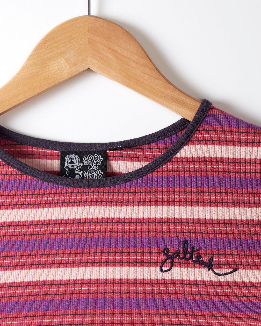Lanie Kids Long Sleeve Top in Pink Stripe - Image 2