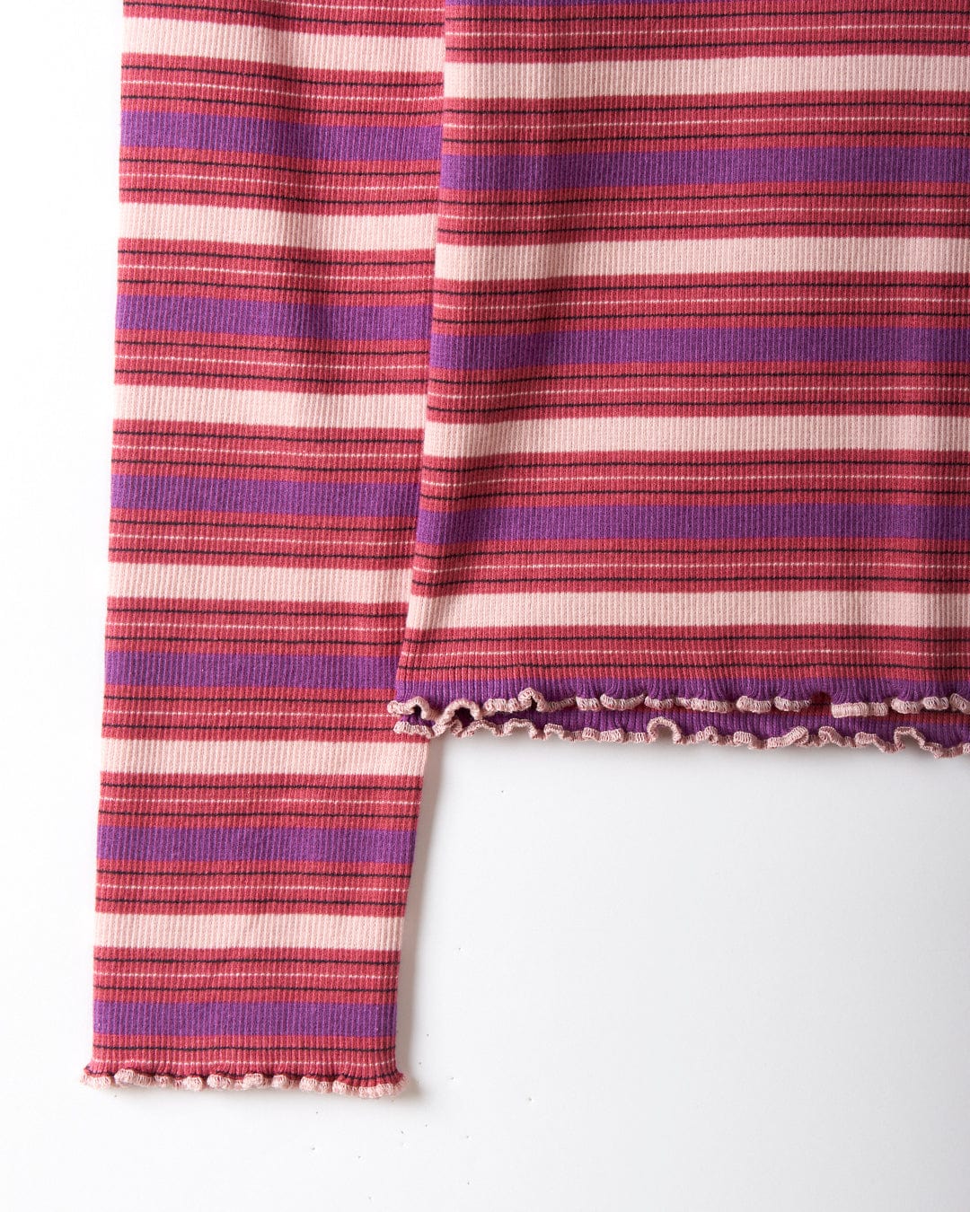 Lanie Kids Long Sleeve Top in Pink Stripe - Image 3