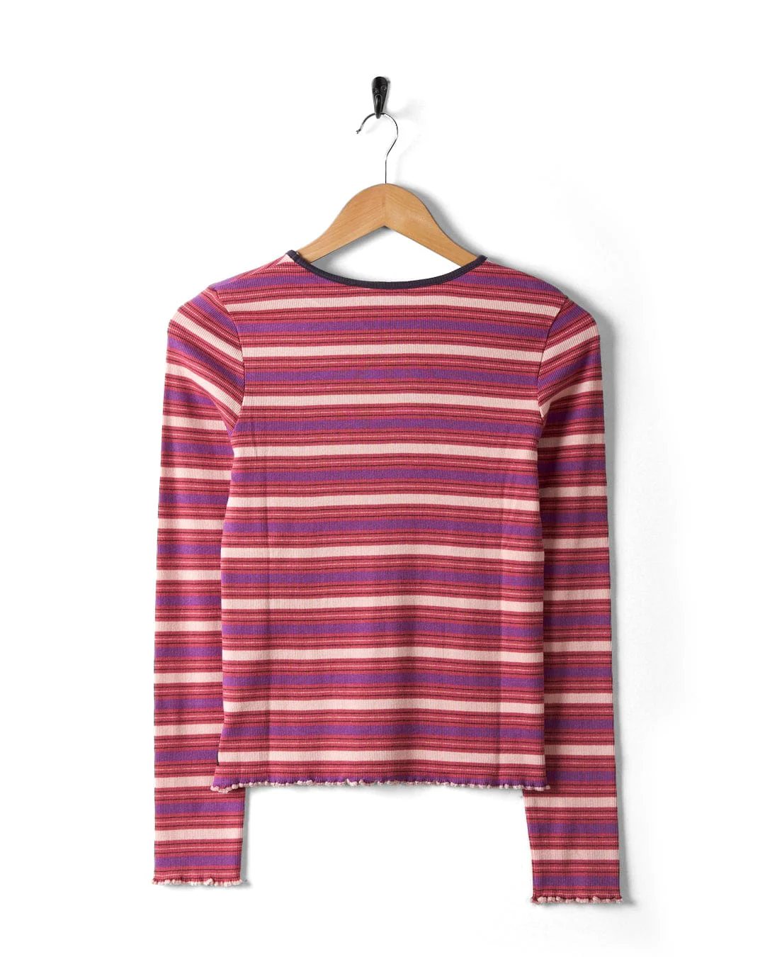Lanie Kids Long Sleeve Top in Pink Stripe - Image 4