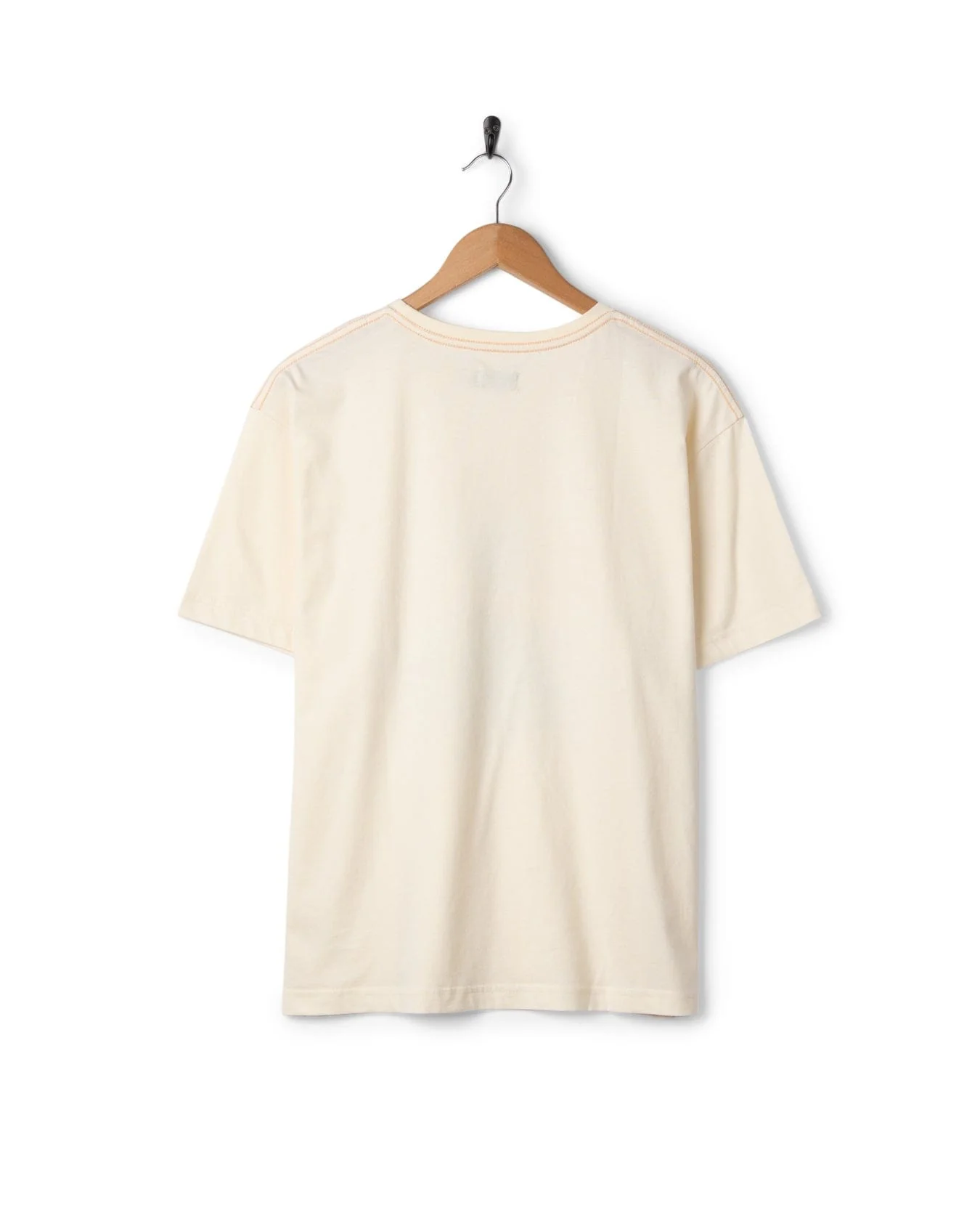 Last Light Womens Oversized Short Sleeve T-Shirt Cream - Image 5