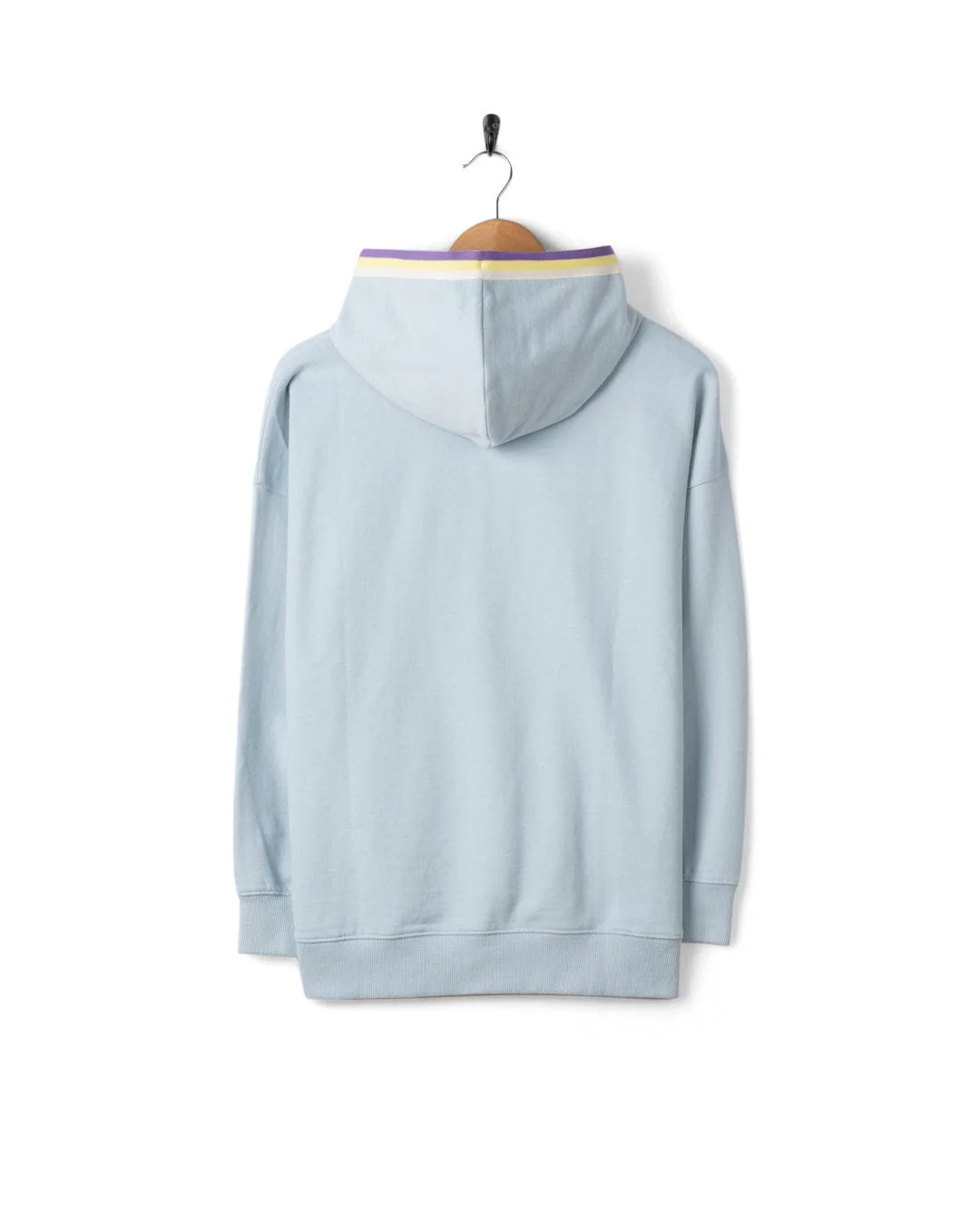 Leia Womens Oversized Pop Hoodie in Light Blue - Image 6