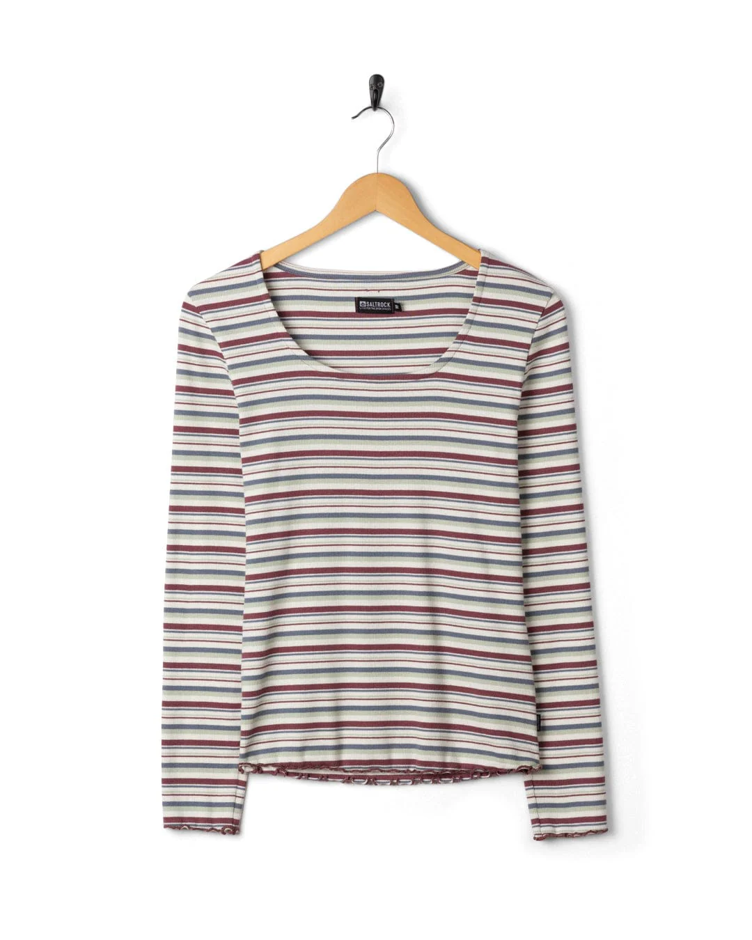 Lenna Womens Long Sleeve T-Shirt in Multi Stripe - Image 5
