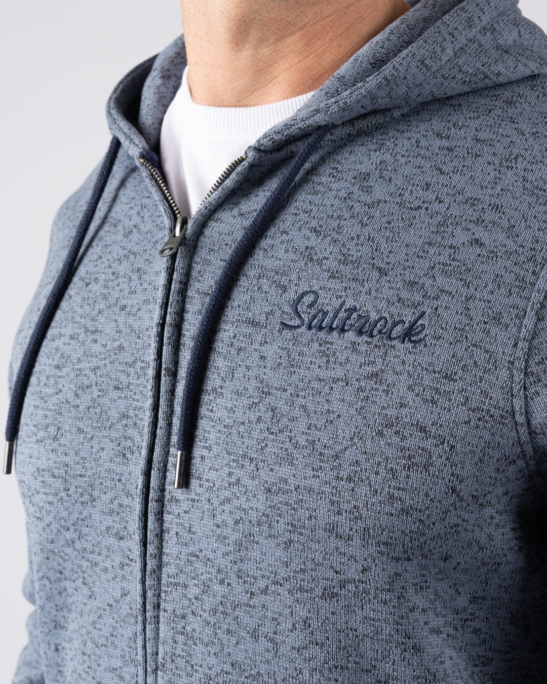 Levis Mens Water Resistant Zip Hoodie in Blue - Image 4