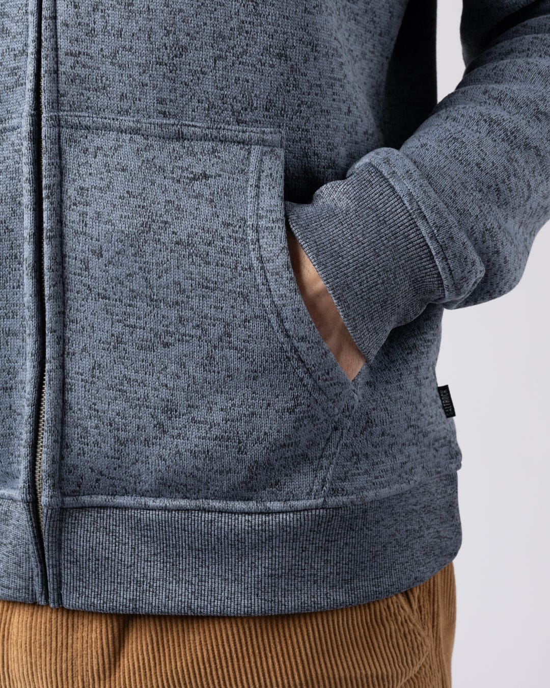 Levis Mens Water Resistant Zip Hoodie in Blue - Image 8