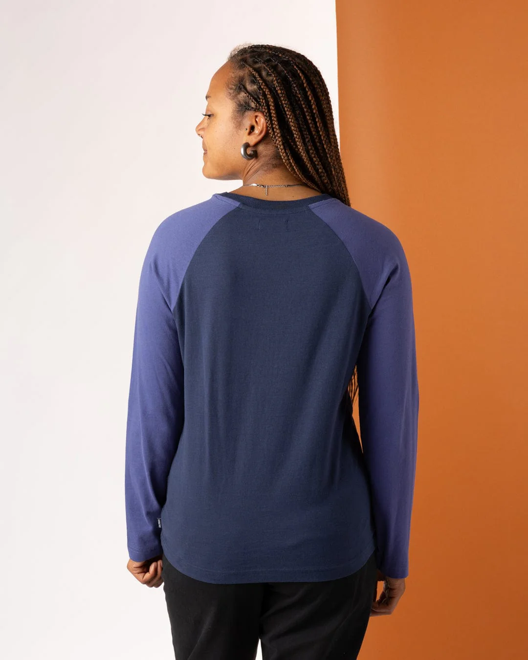Links Womens Long Sleeve T-Shirt in Purple - Image 2