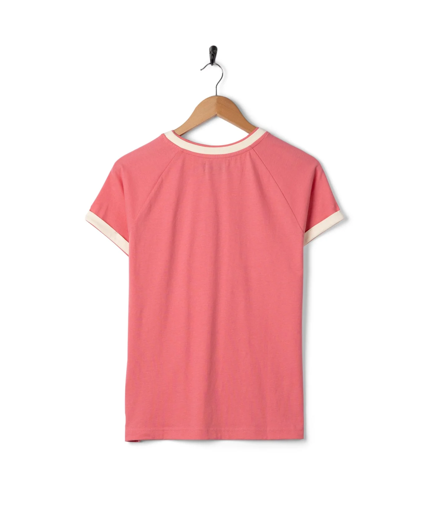 Links  Womens Short Sleeve Ringer T-Shirt in Pink - Image 8