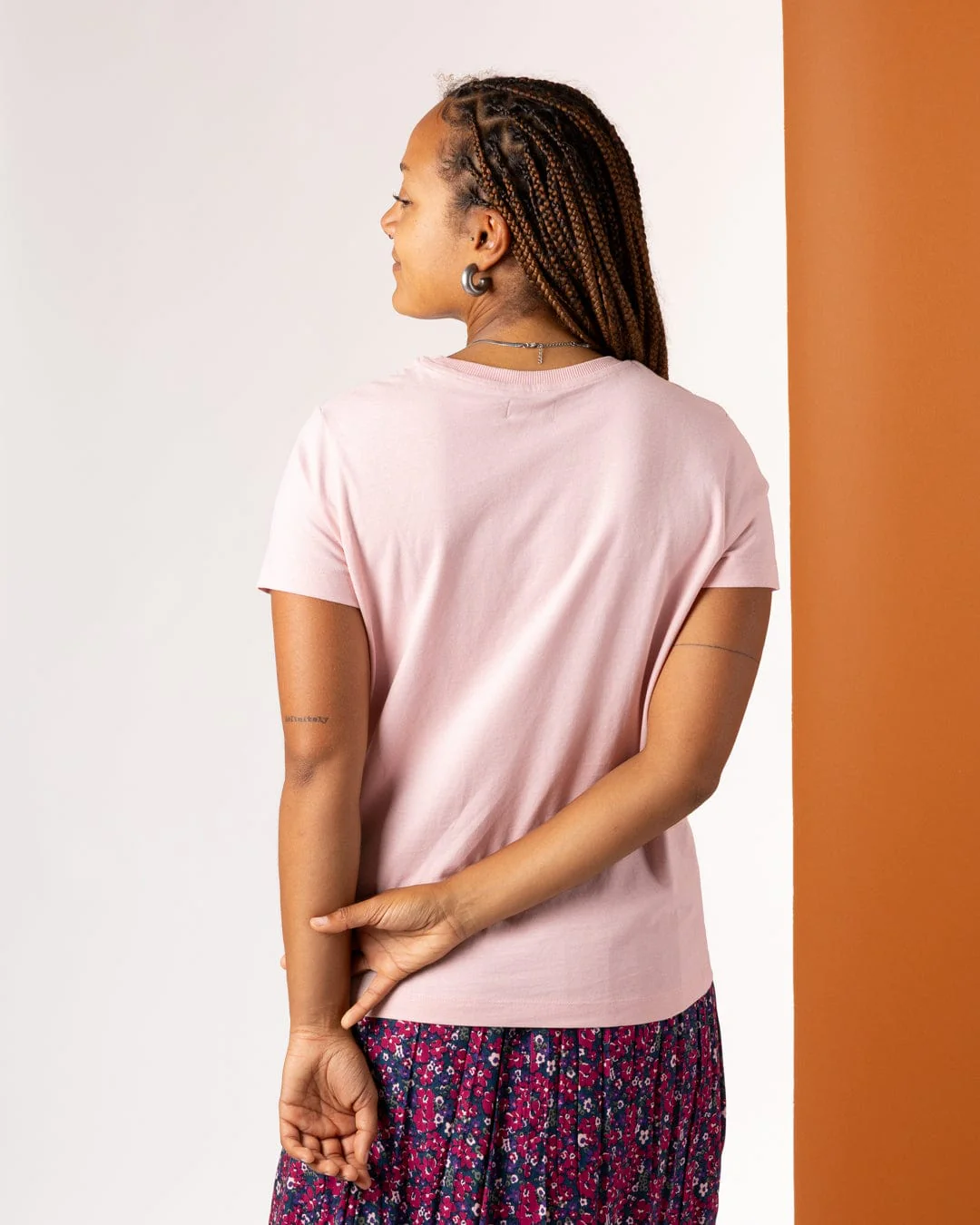 Links Womens Short Sleeve T-Shirt in Pink - Image 4