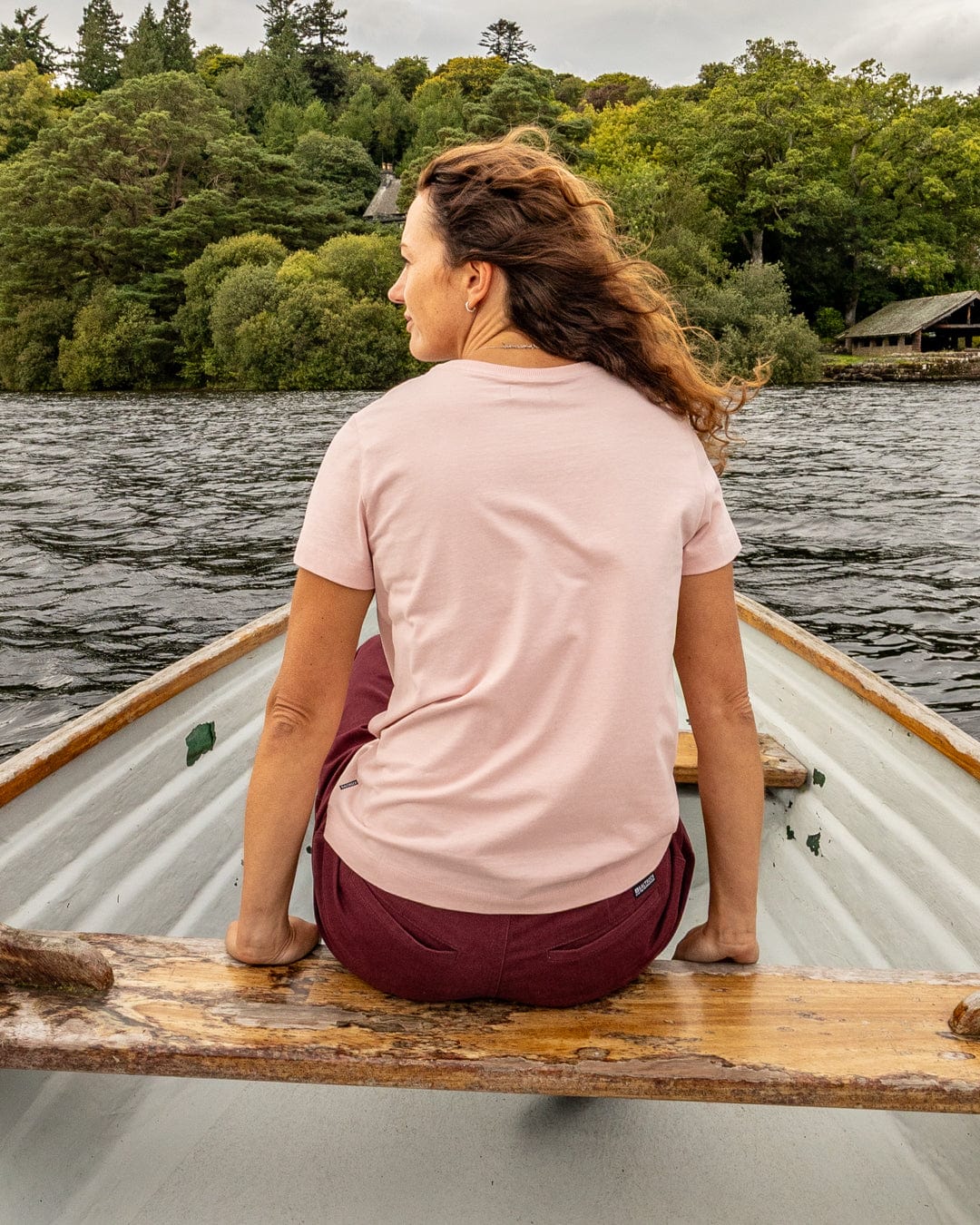 Links Womens Short Sleeve T-Shirt in Pink - Image 7