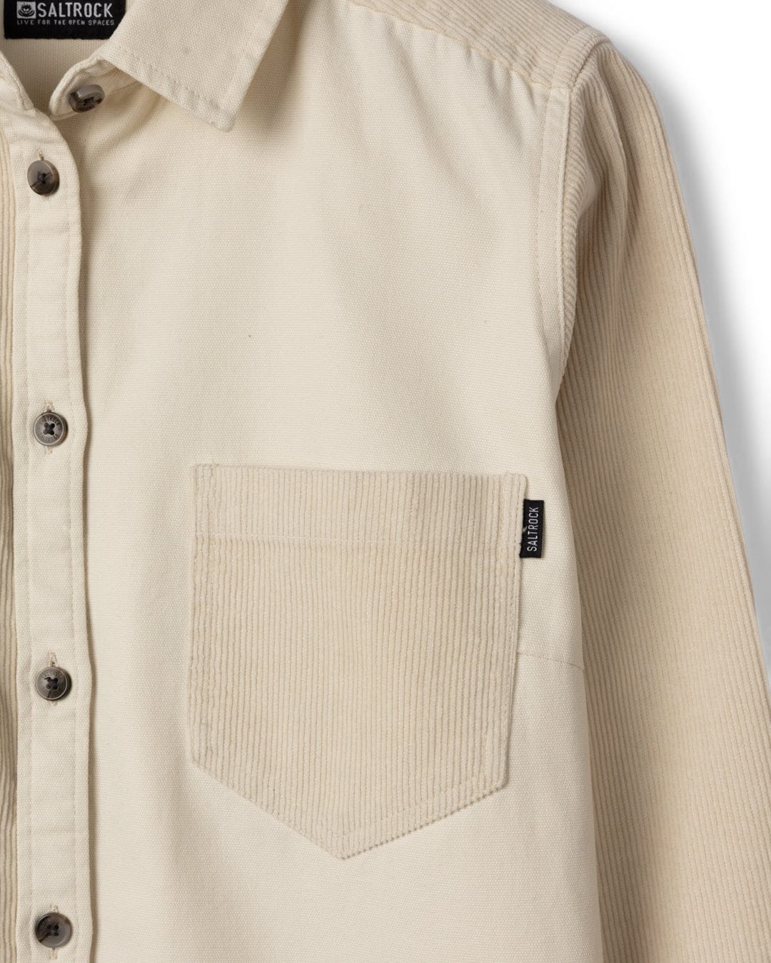 Liora Womens Cord Shirt in Cream - Image 10