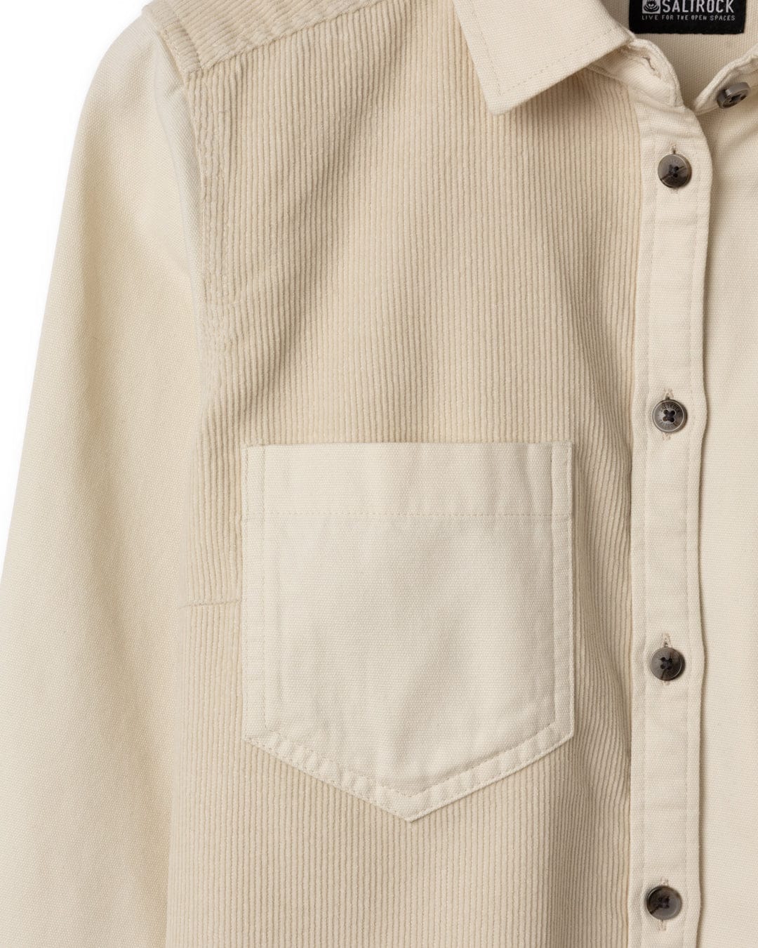 Liora Womens Cord Shirt in Cream - Image 11