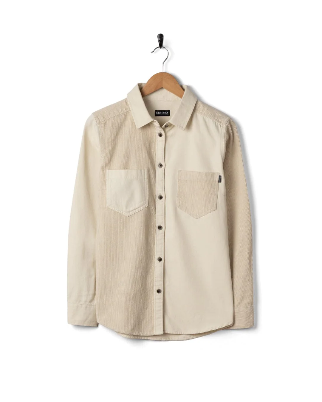 Liora Womens Cord Shirt in Cream - Image 8
