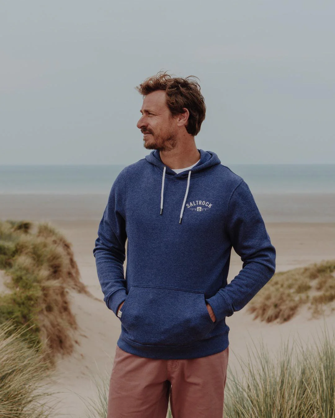 Location Mens Pop Hoodie in Croyde - Blue - Image 3