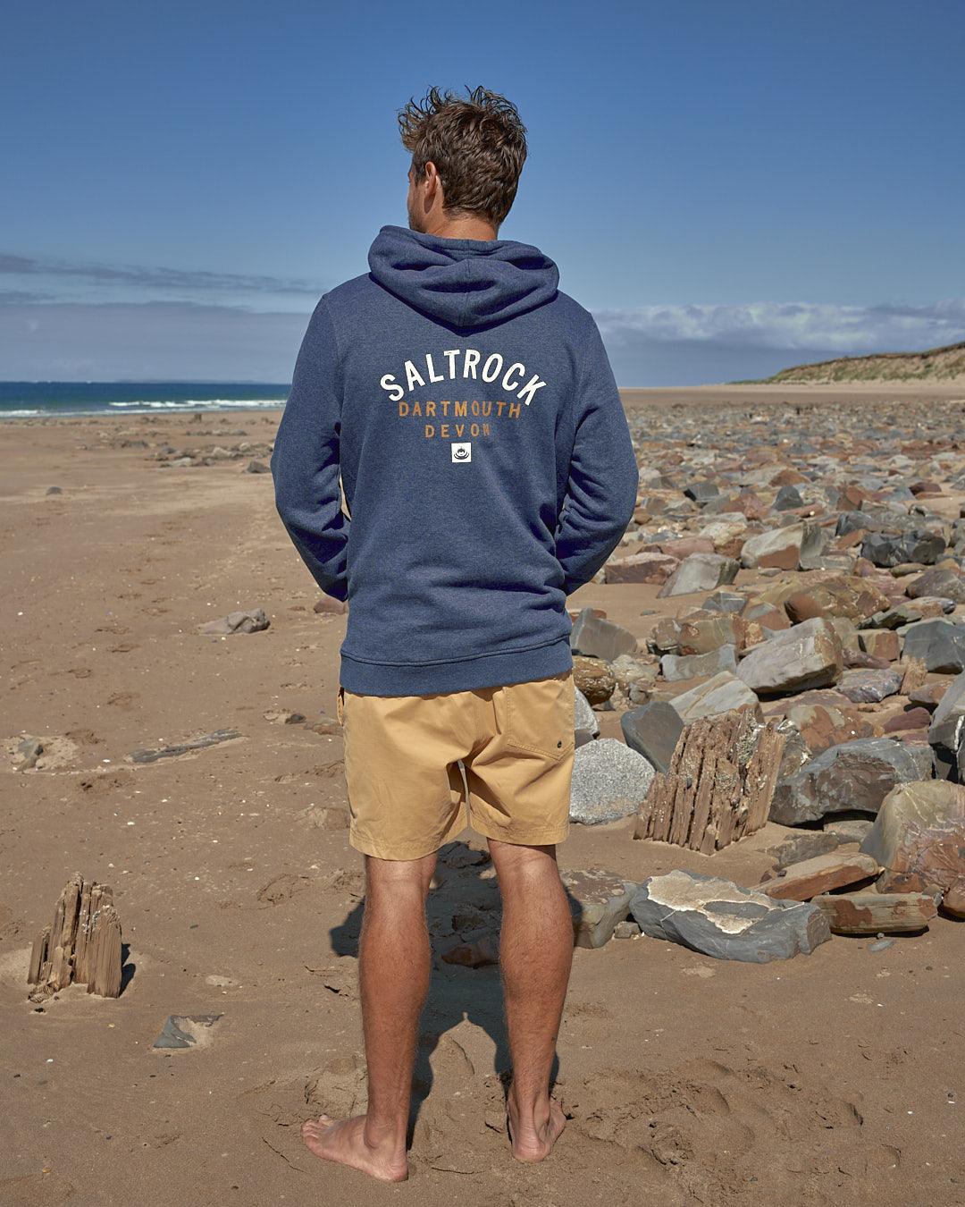 Location Mens Pop Hoodie in Dartmouth - Dark Blue - Image 6