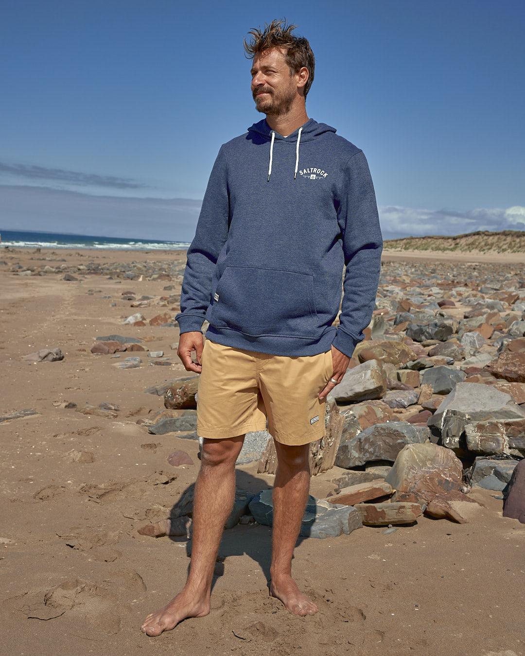 Location Mens Pop Hoodie in Dartmouth - Dark Blue - Image 7
